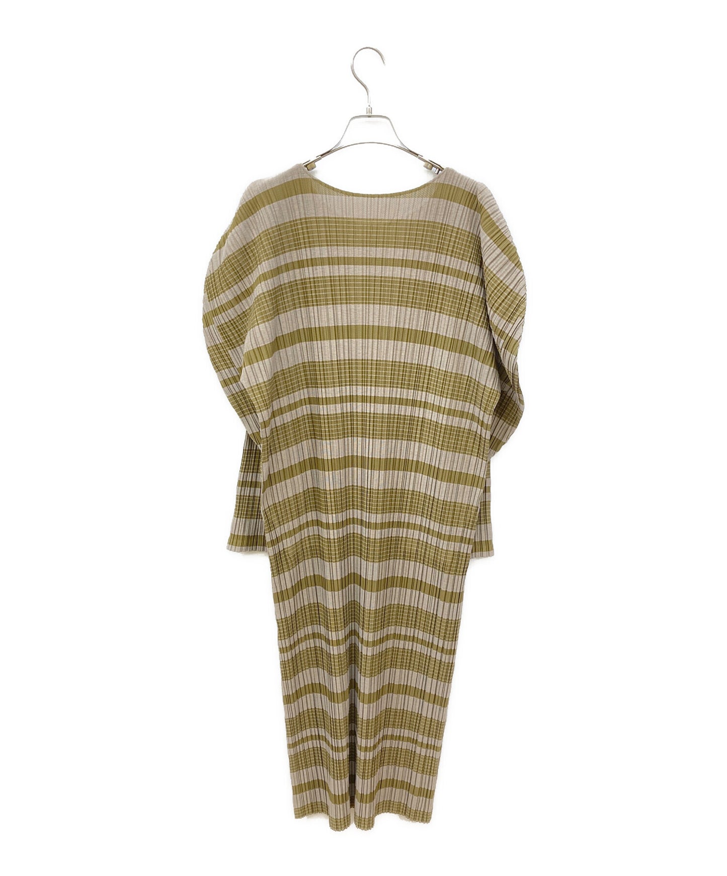 [Pre-owned] PLEATS PLEASE Power Shoulder Pleated Dress