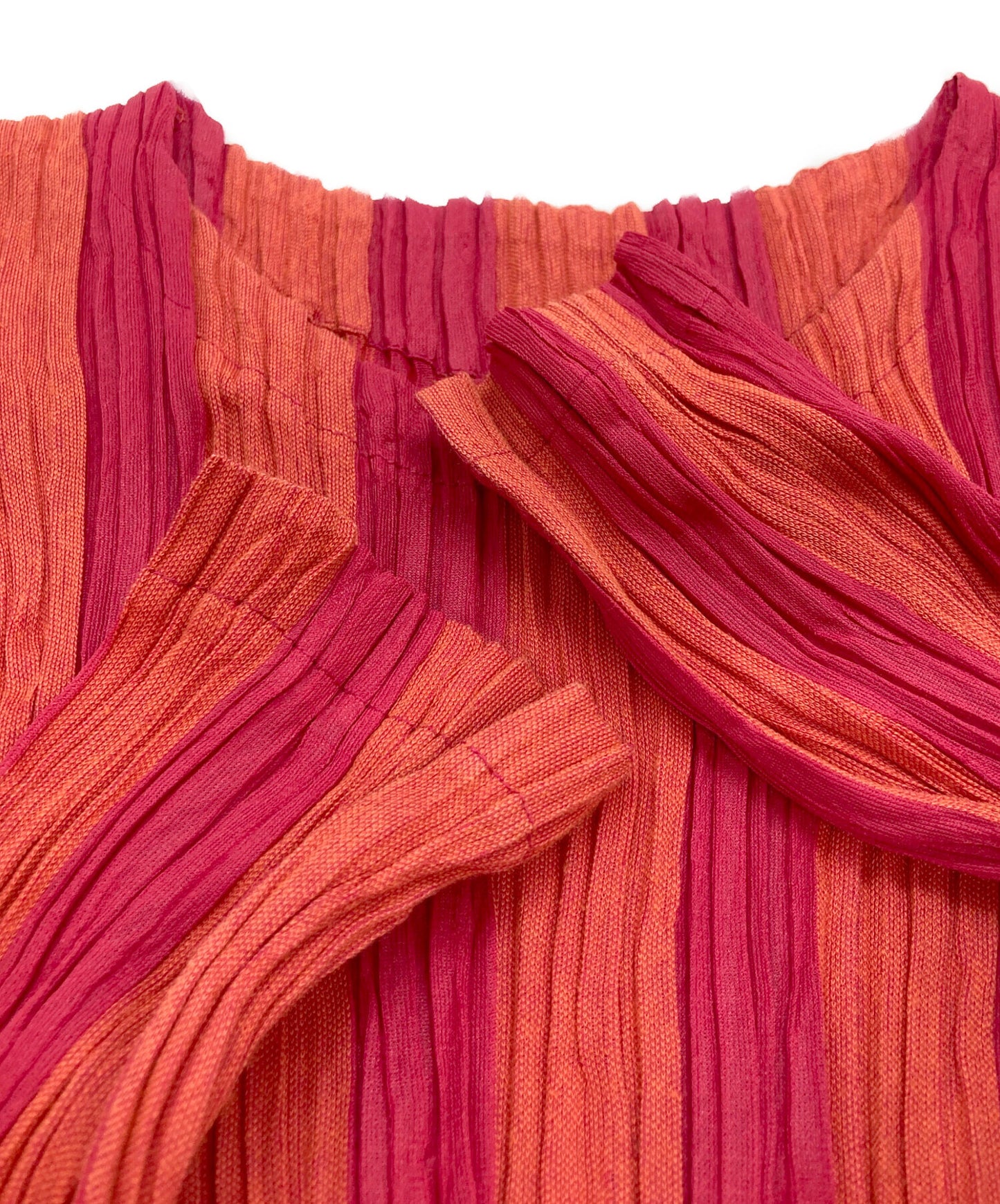 [Pre-owned] PLEATS PLEASE Bicolor Pleated Dress PP41JH984