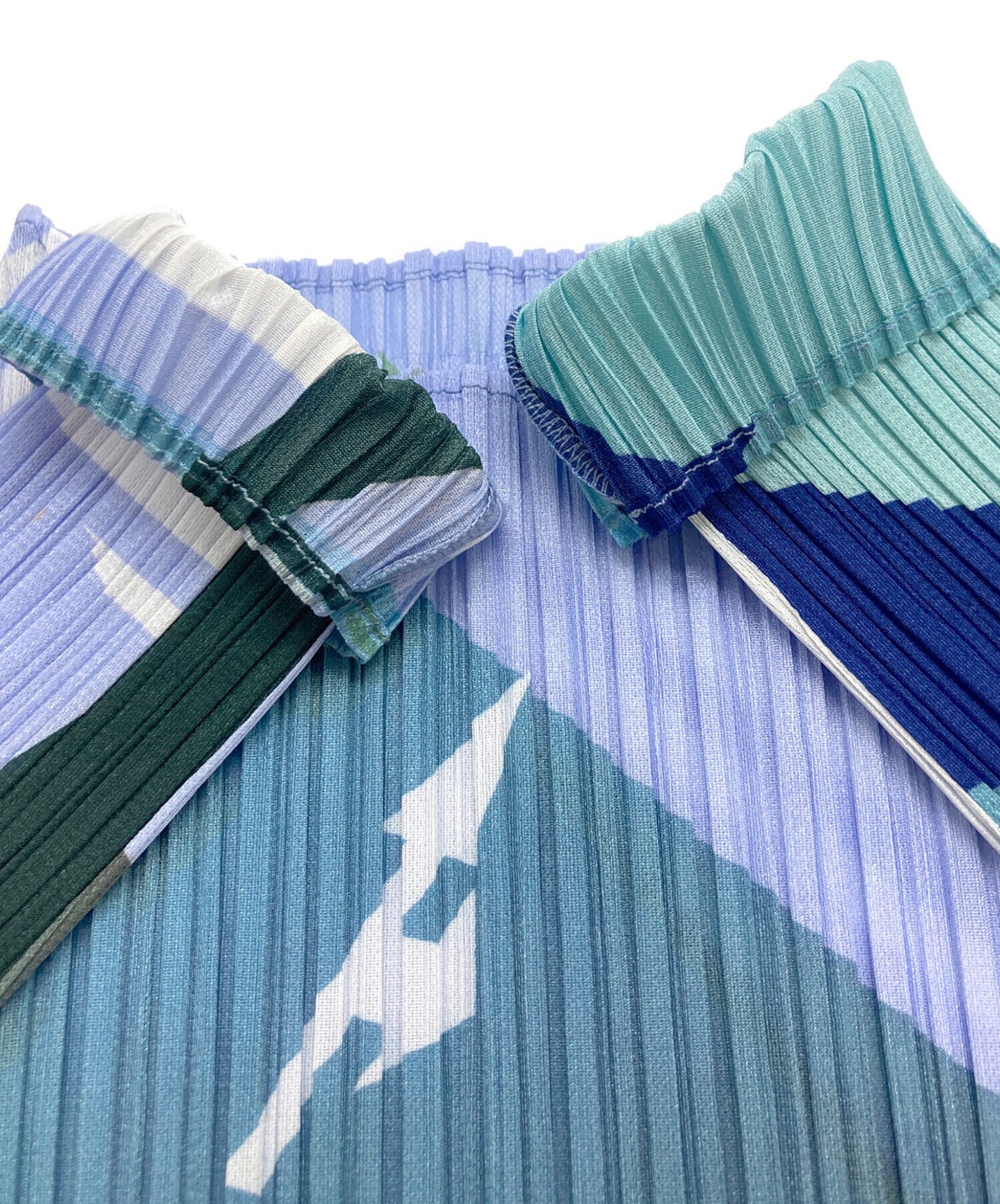 [Pre-owned] PLEATS PLEASE Pleated dress with all-over pattern PP31JH674