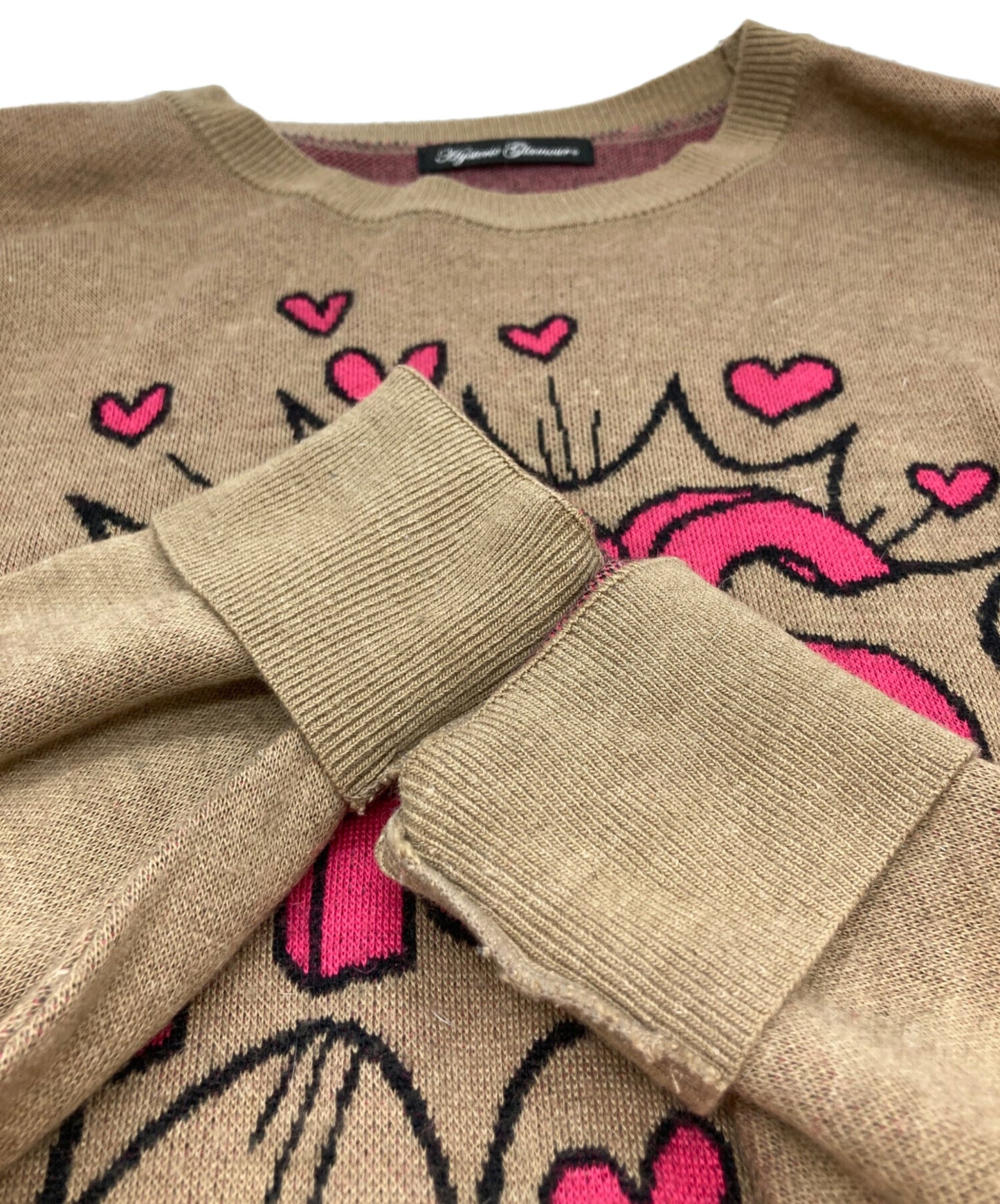 [Pre-owned] Hysteric Glamour Heart Design Knit 01203NS09