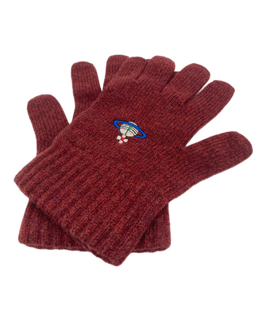 [Pre-owned] Vivienne Westwood Orb logo knit glove Na641