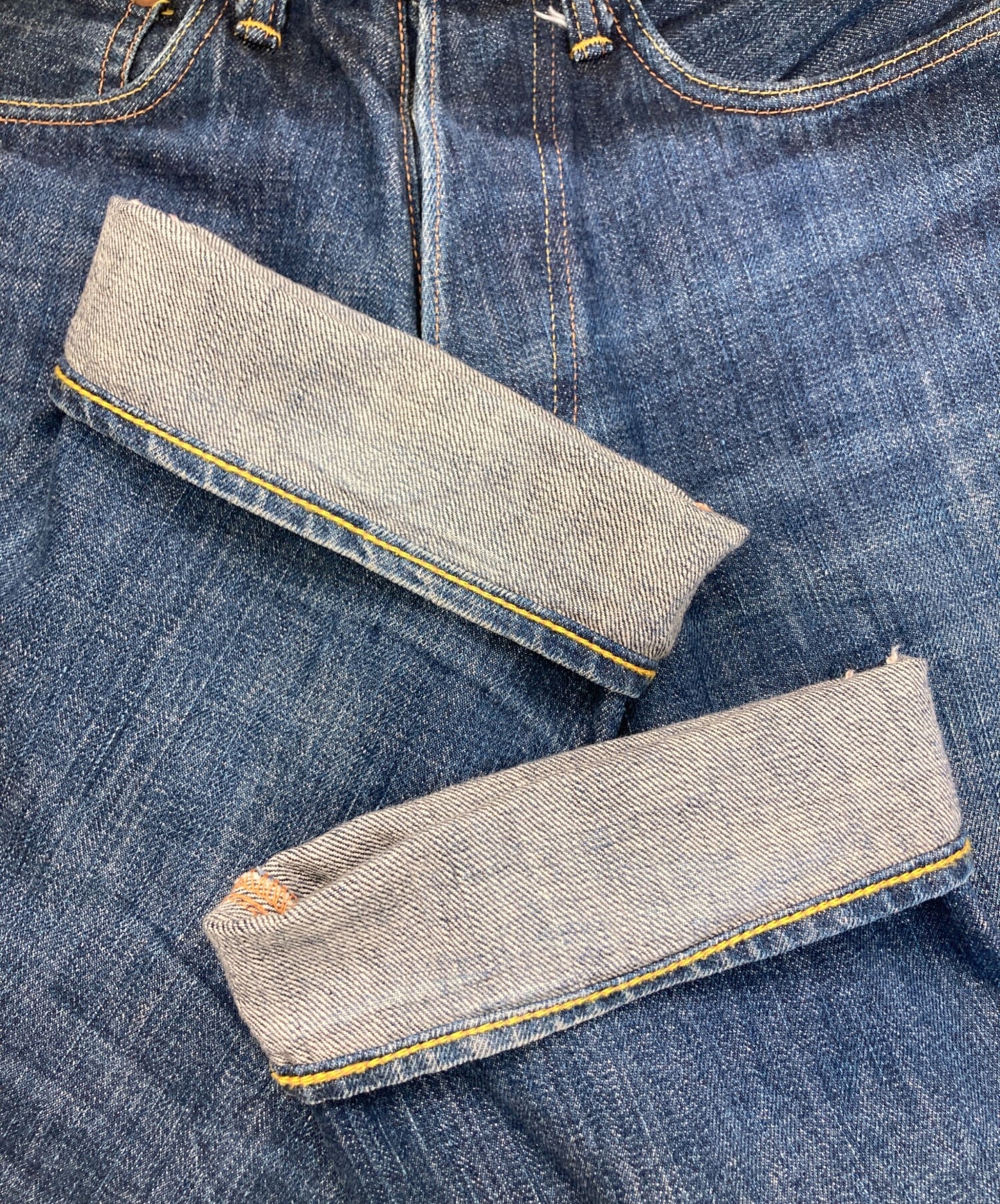[Pre-owned] EVISU Seagull selvage denim pants