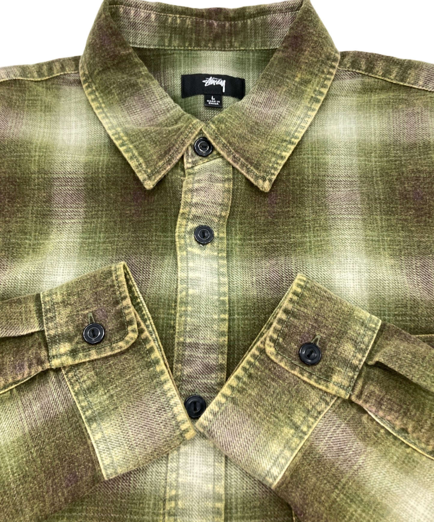 [Pre-owned] stussy ROCCO FLANNEL PLAID SHIRT/Checked Flannel Shirt