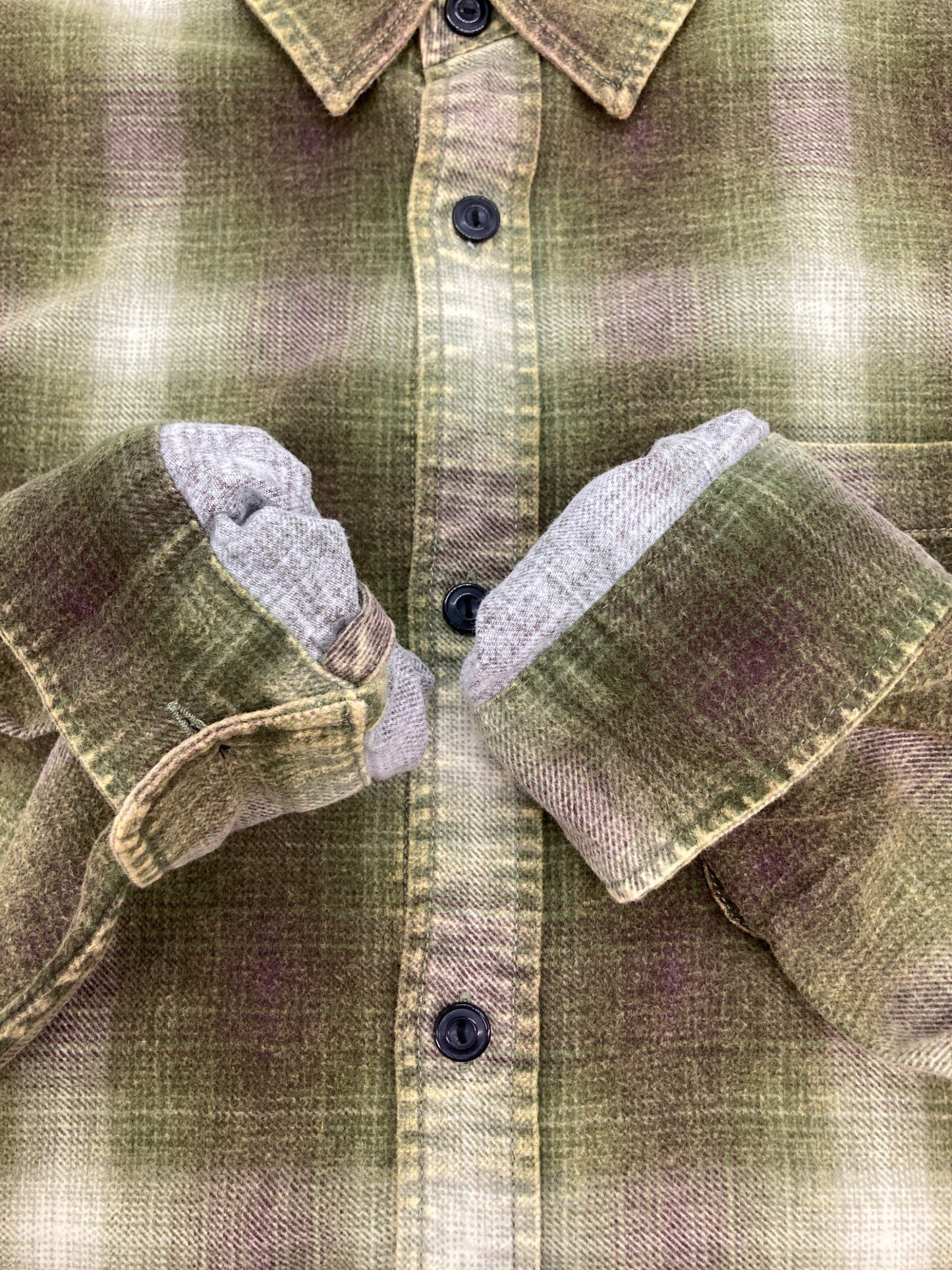 [Pre-owned] stussy ROCCO FLANNEL PLAID SHIRT/Checked Flannel Shirt