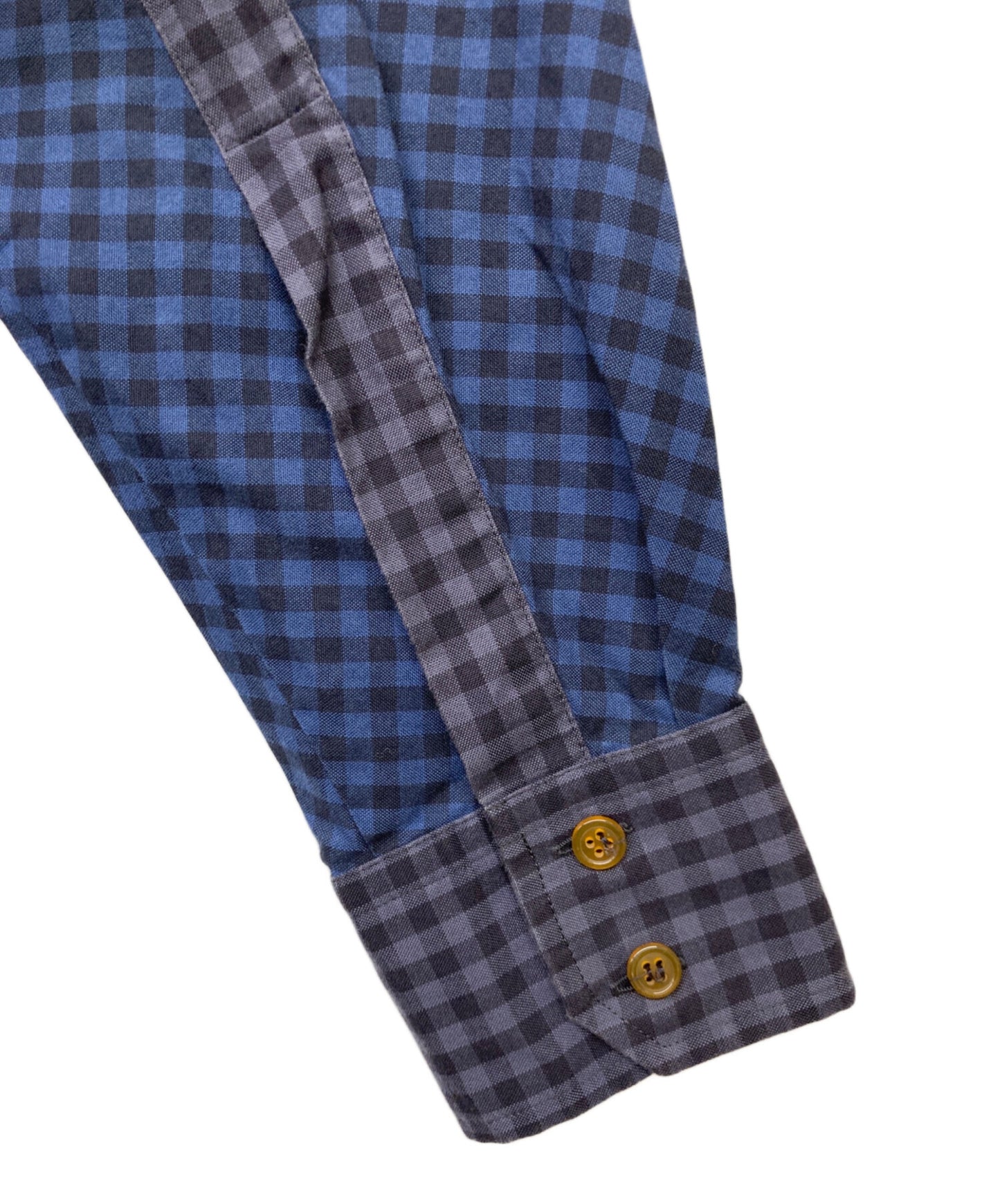 [Pre-owned] Vivienne Westwood man deformed long check shirt VM-WR-75398