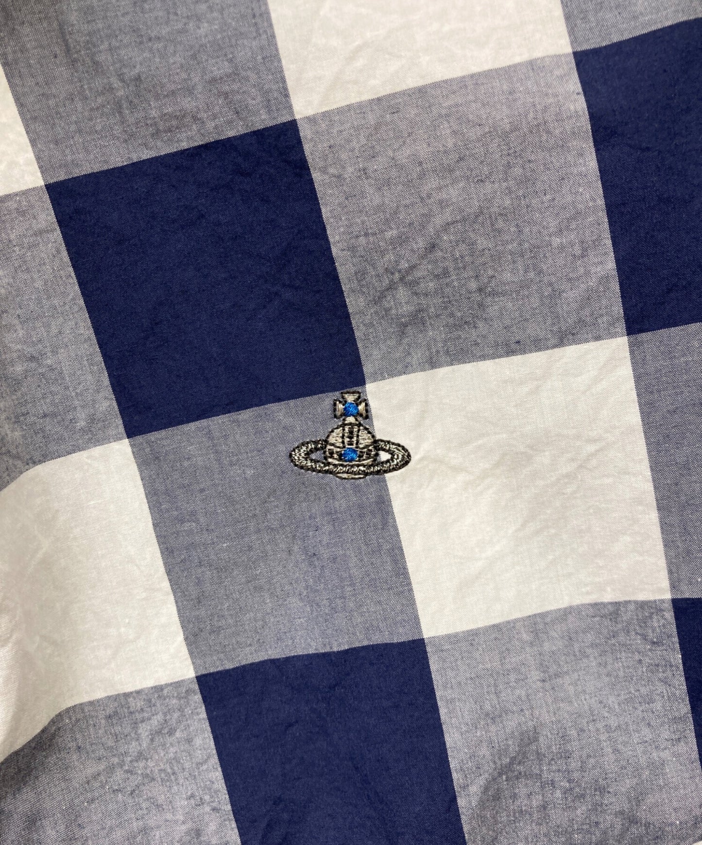[Pre-owned] Vivienne Westwood man deformed long check shirt VW-WR-77369