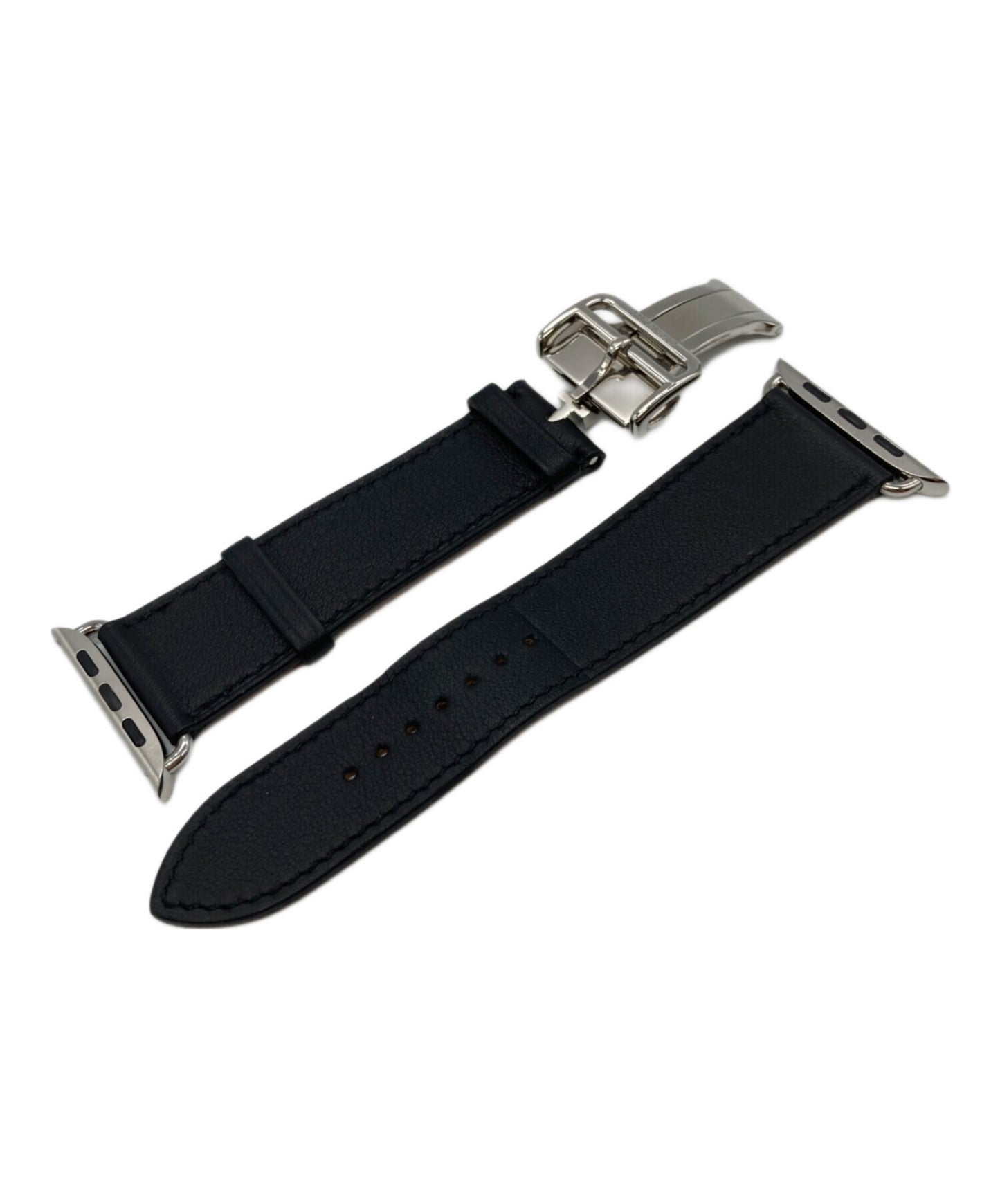[Pre-owned] HERMES Simple Tour deployant buckle leather strap Apple watch belt