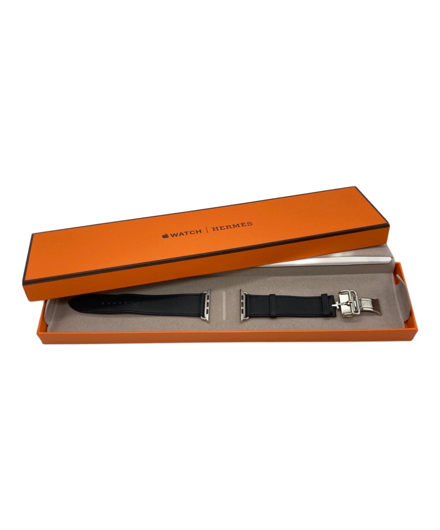 [Pre-owned] HERMES Simple Tour deployant buckle leather strap Apple watch belt