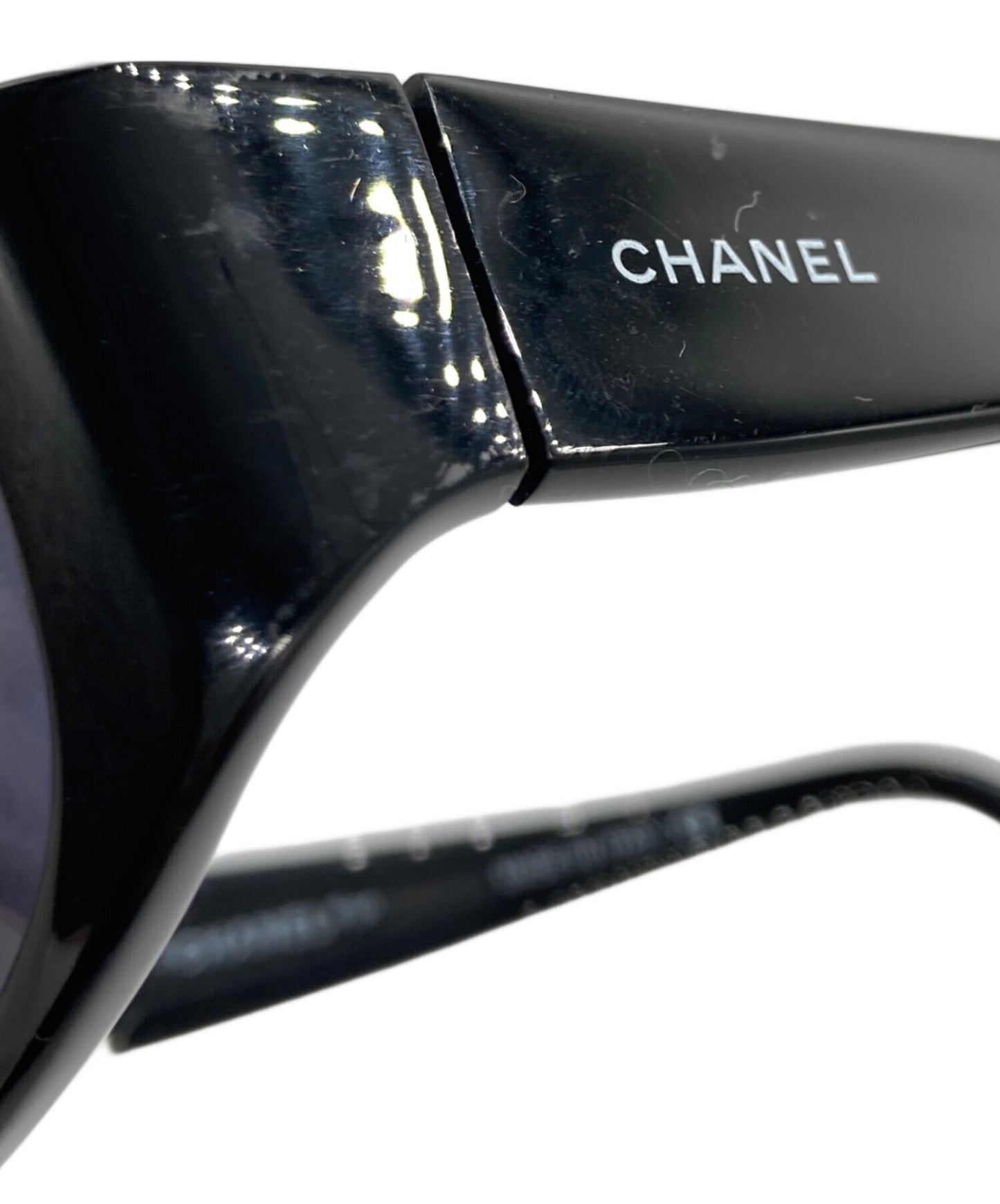 [Pre-owned] CHANEL Square silhouette oval sunglasses 5004