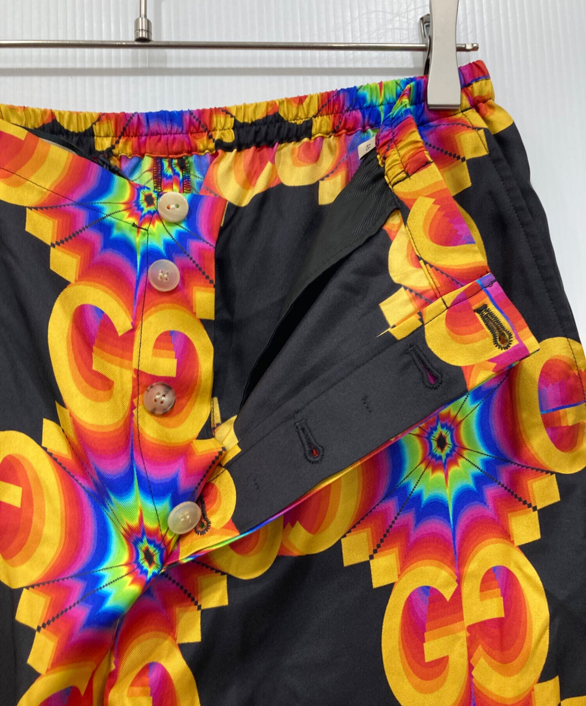 [Pre-owned] GUCCI Kaleidoscope Silk GG Shorts 672698 ZAH3W