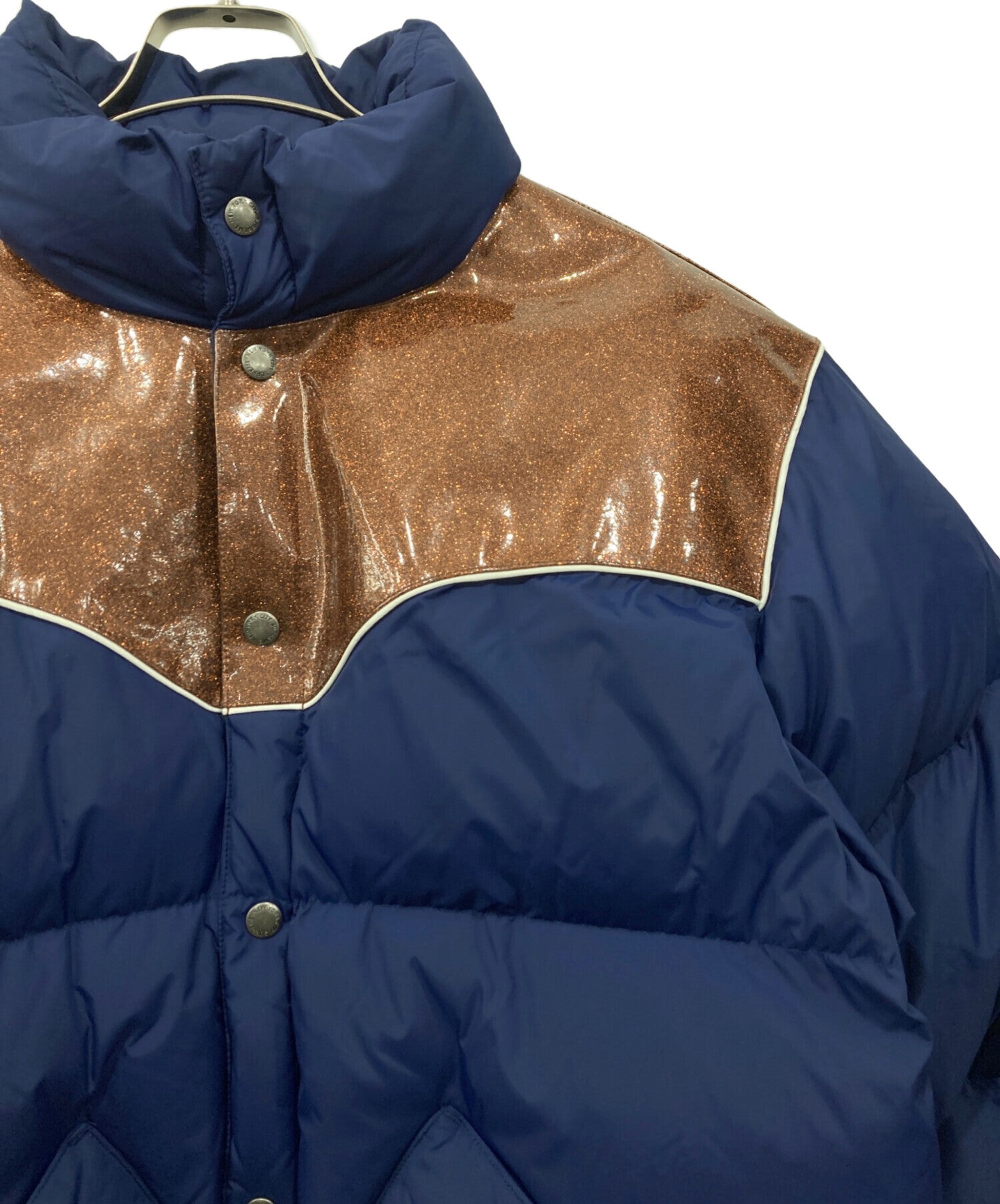 Supreme glitter yoke down puffer jacket