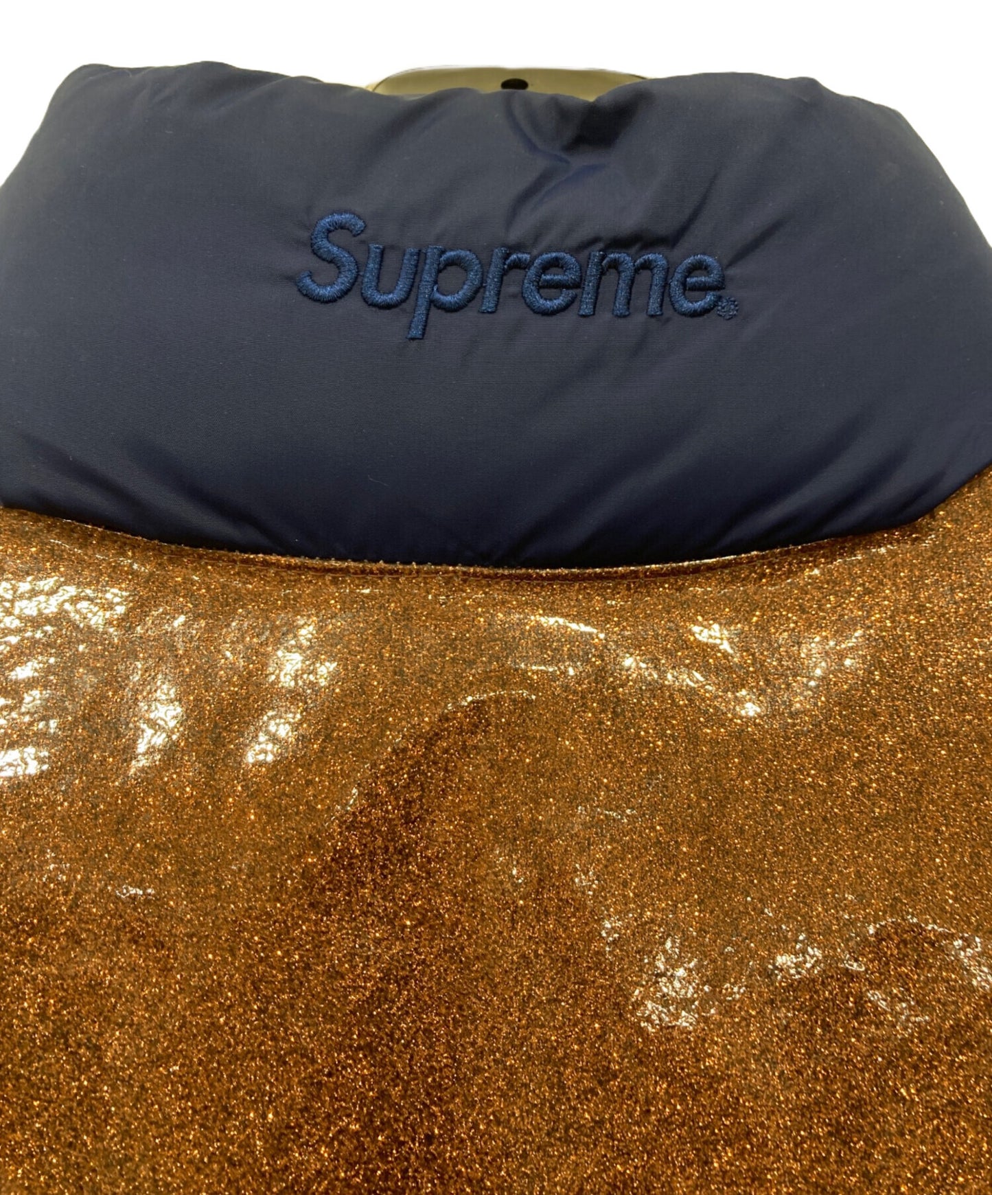 [Pre-owned] SUPREME Glitter Yoke Down Puffer Jacket