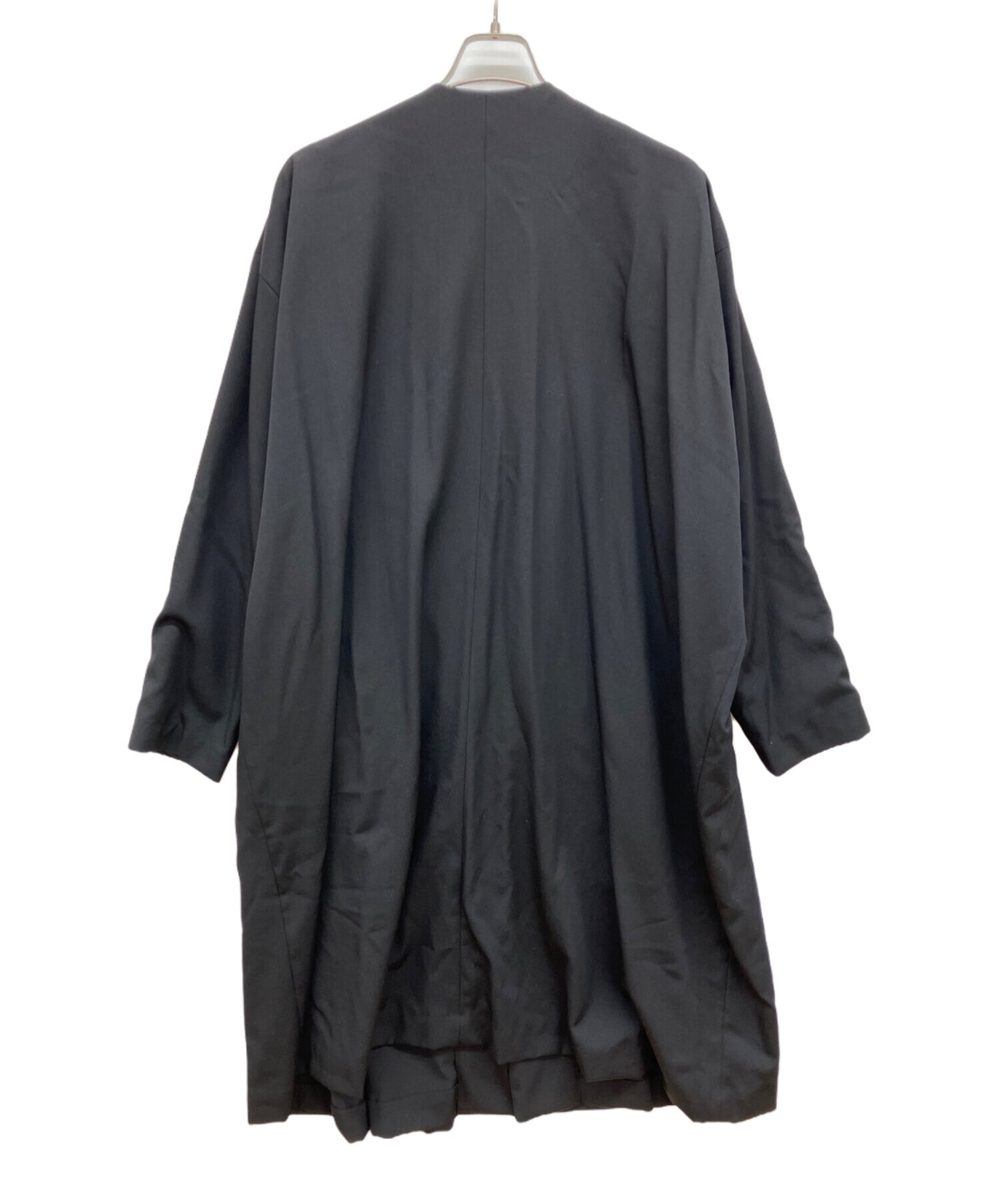 [Pre-owned] Y's WOOL GABARDINE COLLARLESS DRESS YB-D03-100