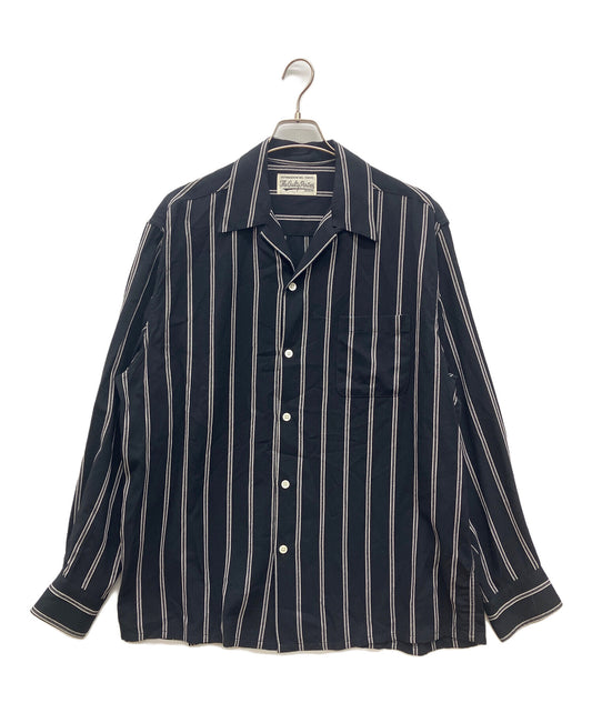 [Pre-owned] WACKO MARIA STRIPED OPEN COLLAR SHIRT