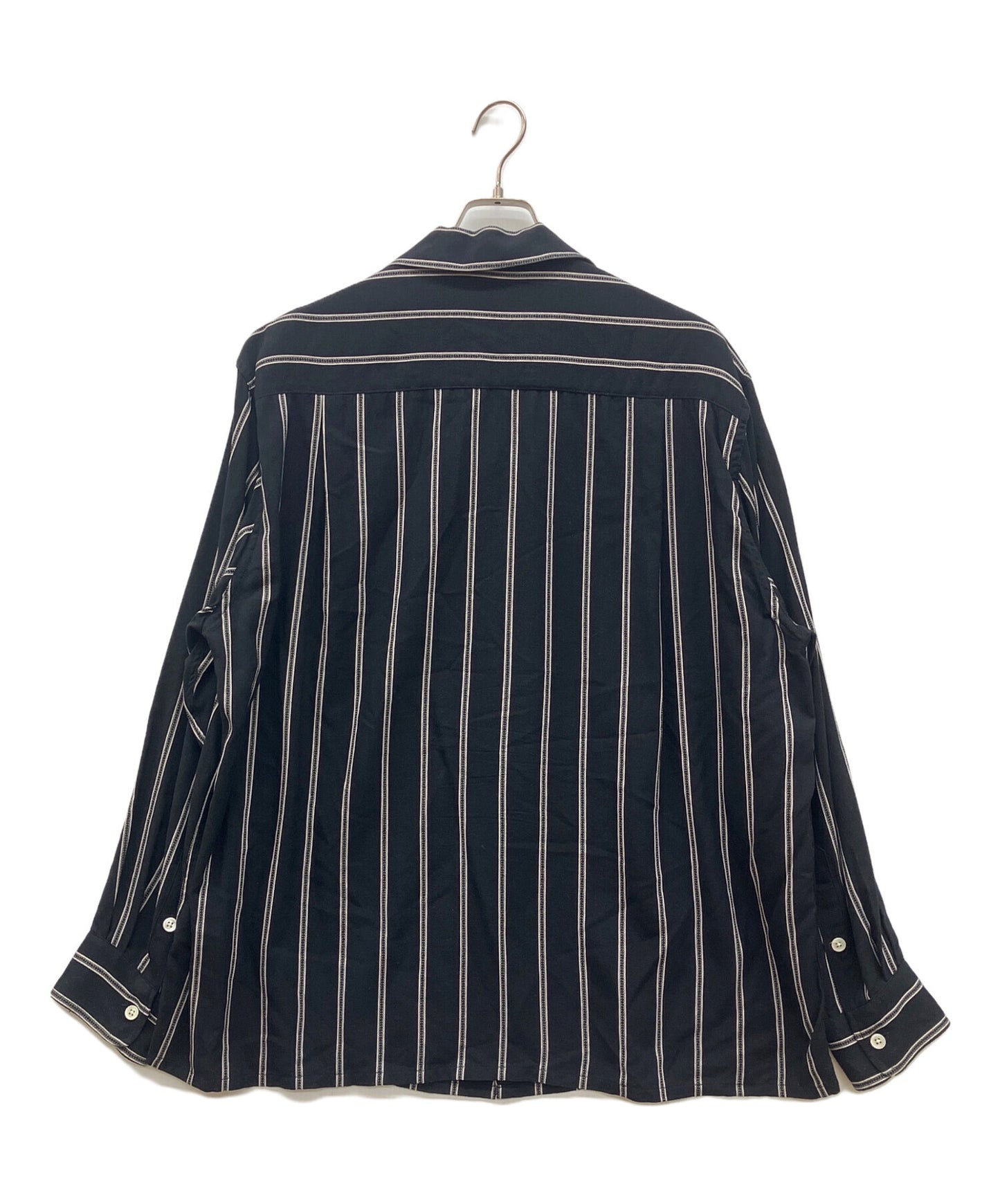 [Pre-owned] WACKO MARIA STRIPED OPEN COLLAR SHIRT