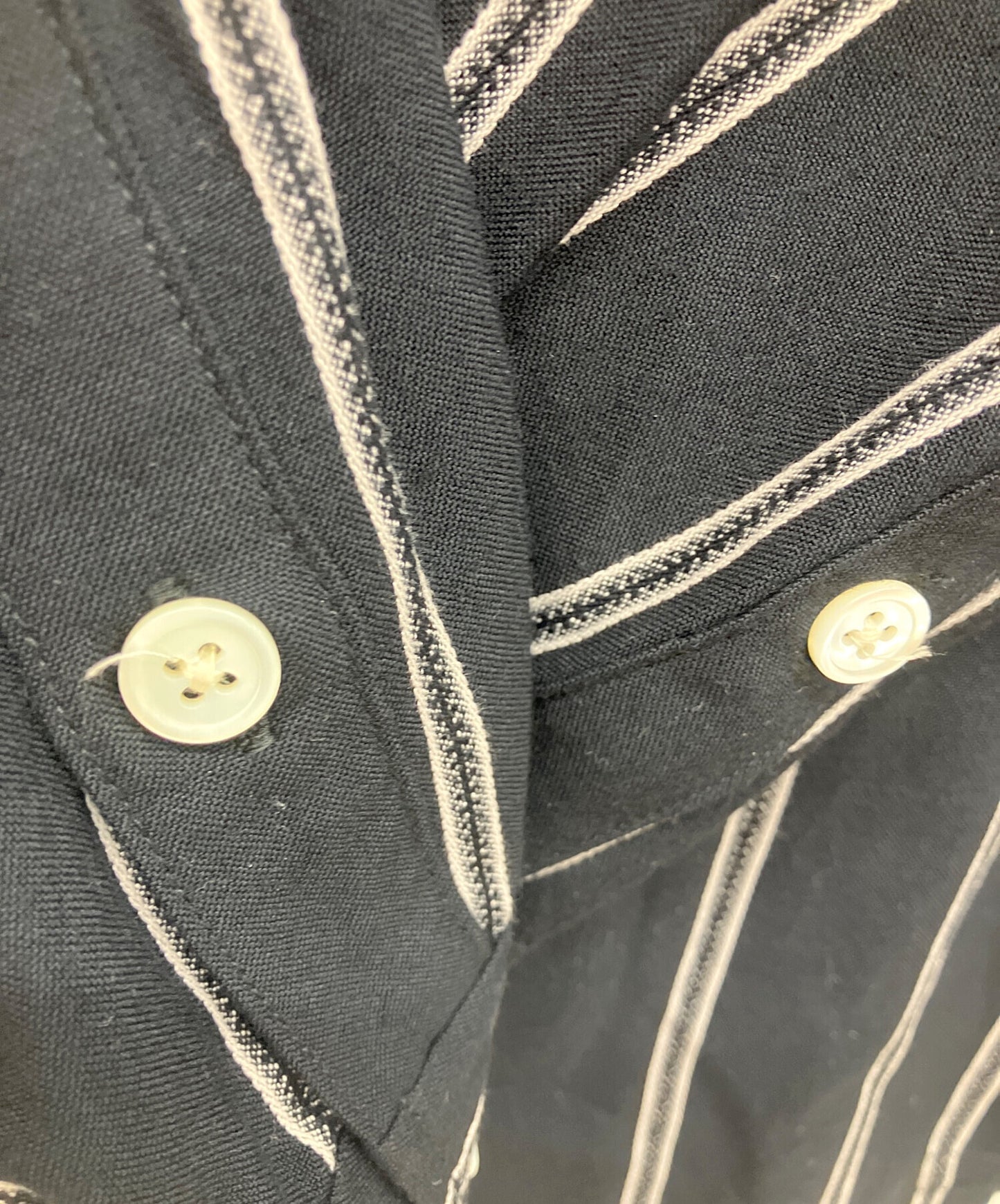[Pre-owned] WACKO MARIA STRIPED OPEN COLLAR SHIRT