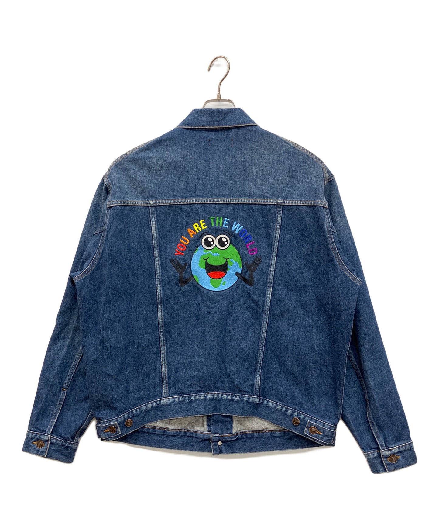 [Pre-owned] BALENCIAGA YOU ARE THE WORLD DENIM JACKET Denim Jacket 556729 TXE08