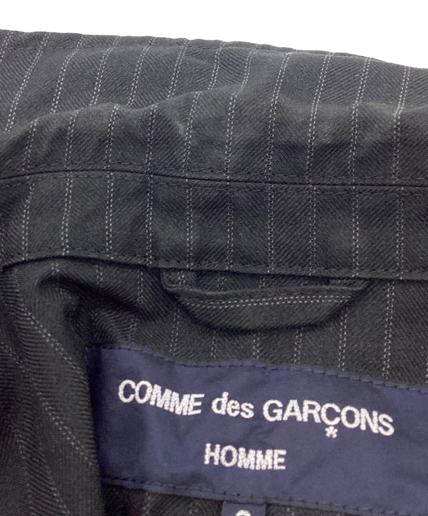 [Pre-owned] COMME des GARCONS HOMME Wrinkle Finish Stripe Jacket HH-J005