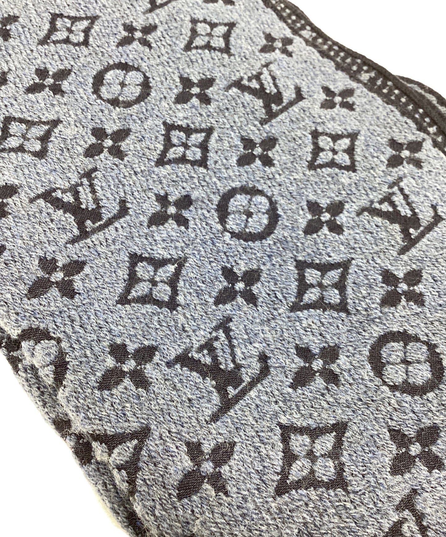 [Pre-owned] LOUIS VUITTON Echalp Monogram Classic Blue Marline Scarf Stole M78525