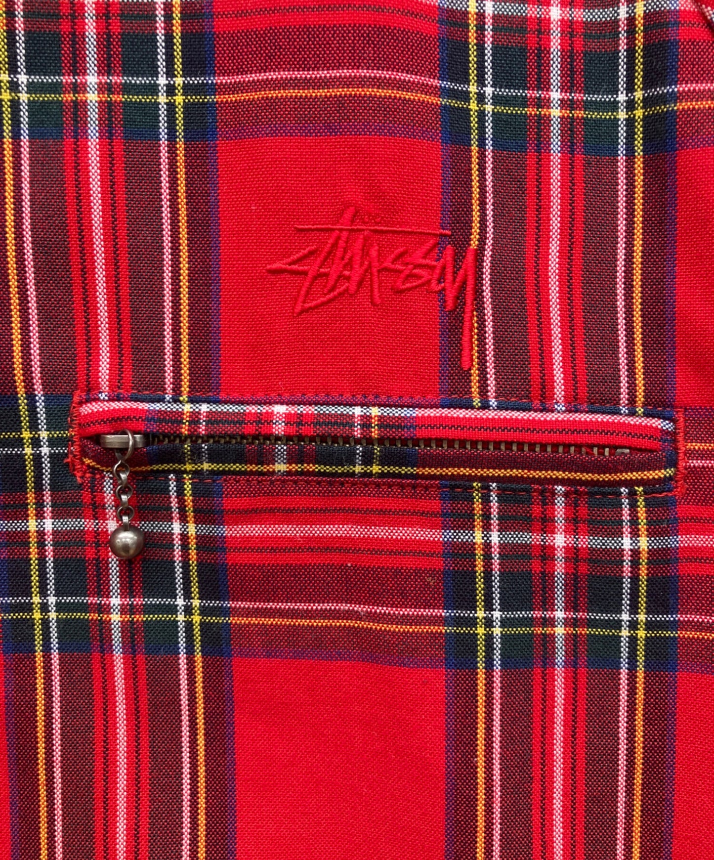 [Pre-owned] stussy Brian Jacket Tartan Check Swing Top 115405