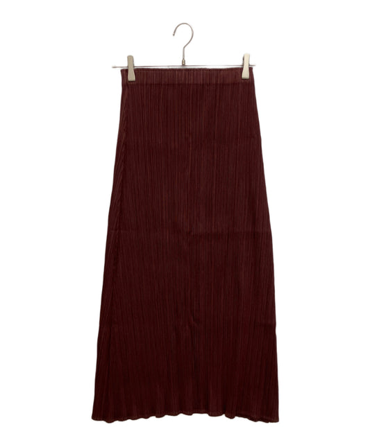 [Pre-owned] PLEATS PLEASE Pleated maxi A-line skirt PP13-JG439