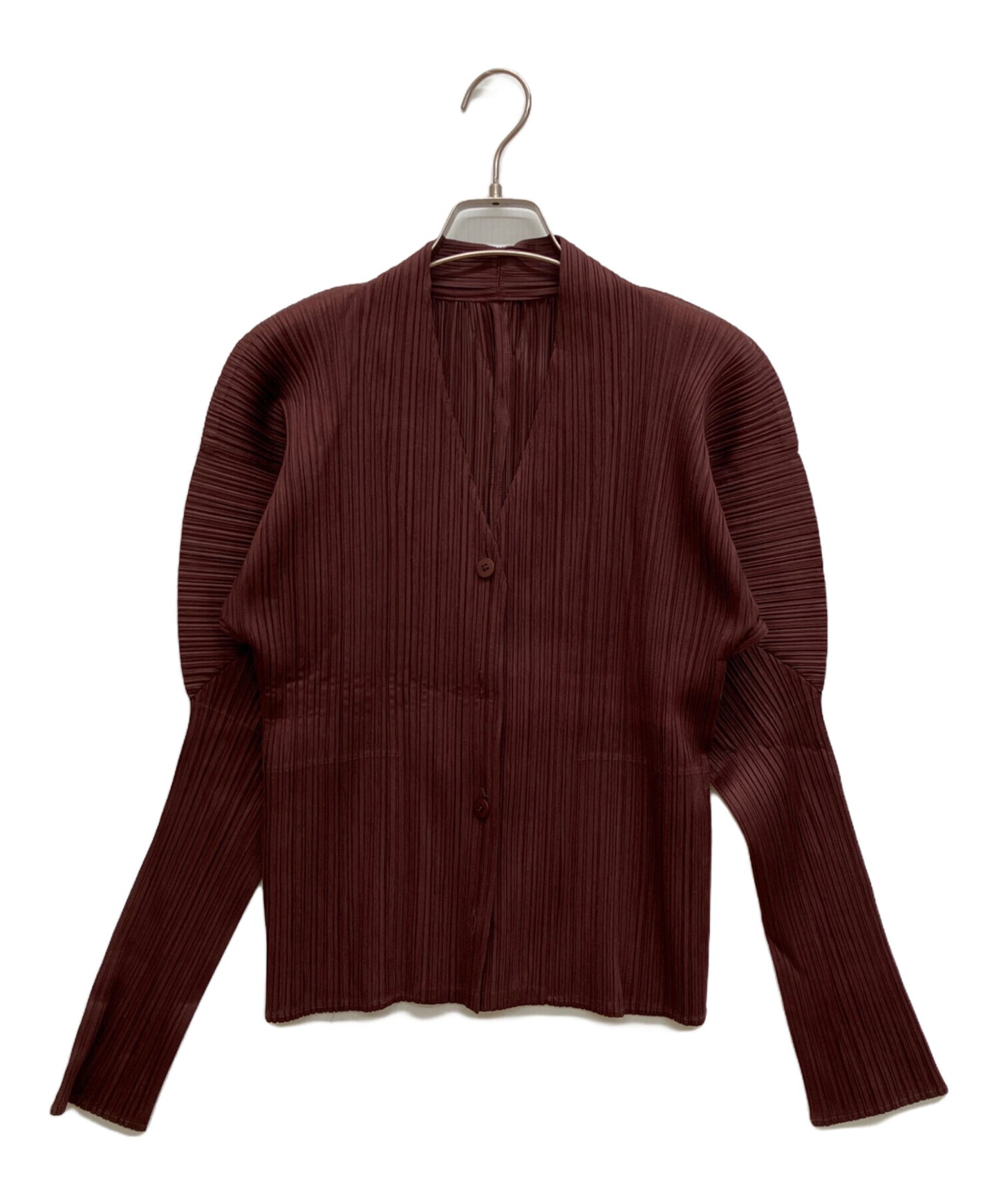 [Pre-owned] PLEATS PLEASE pleated cardigan PP13-JD431