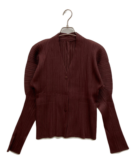 [Pre-owned] PLEATS PLEASE pleated cardigan PP13-JD431