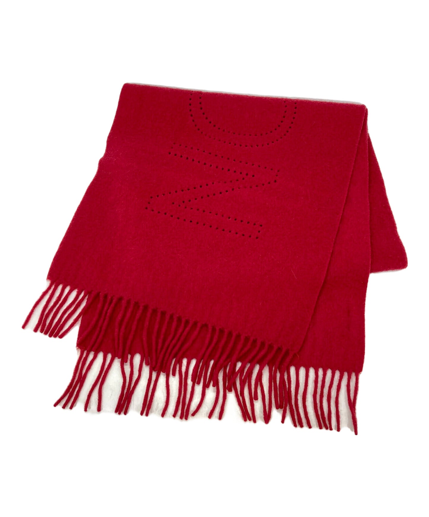 [Pre-owned] LOUIS VUITTON Perforated Echalp LV Perfo Cashmere Scarf 401552