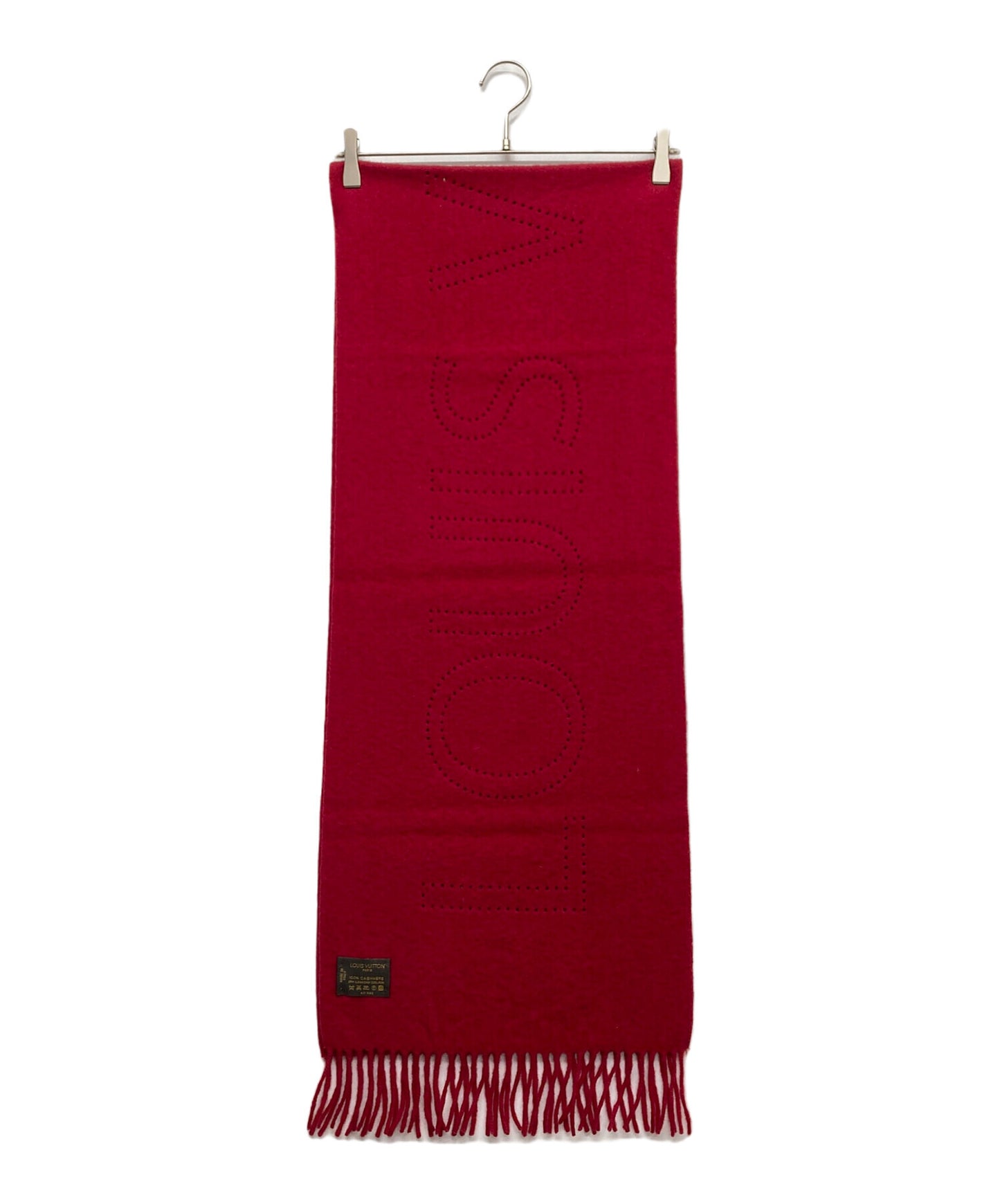 [Pre-owned] LOUIS VUITTON Perforated Echalp LV Perfo Cashmere Scarf 401552