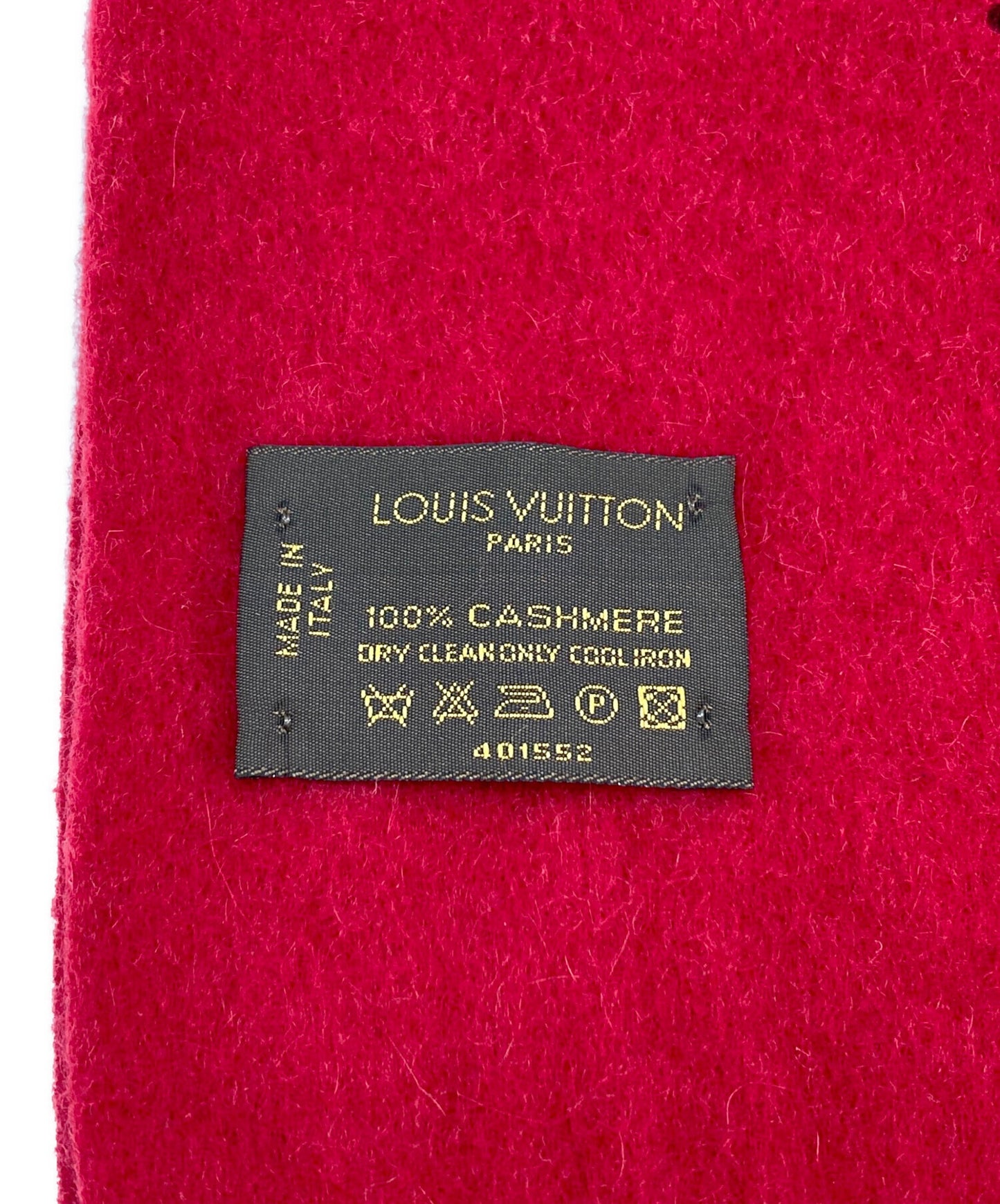 [Pre-owned] LOUIS VUITTON Perforated Echalp LV Perfo Cashmere Scarf 401552