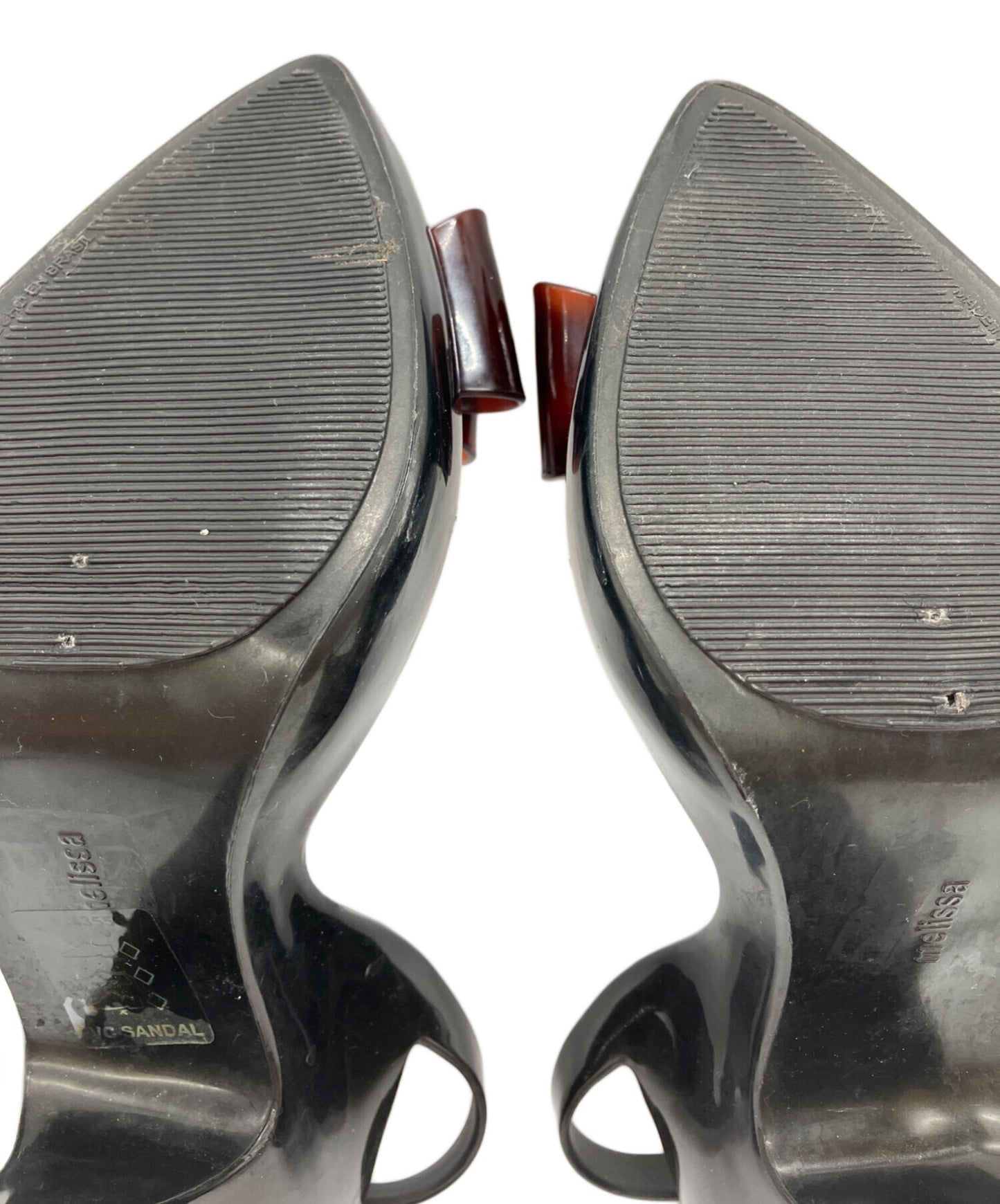 [Pre-owned] Vivienne Westwood ANGLOMANIA Bikkuribon Open-Toe Rubber Pumps / Open-Toe Rubber Pumps / Pumps