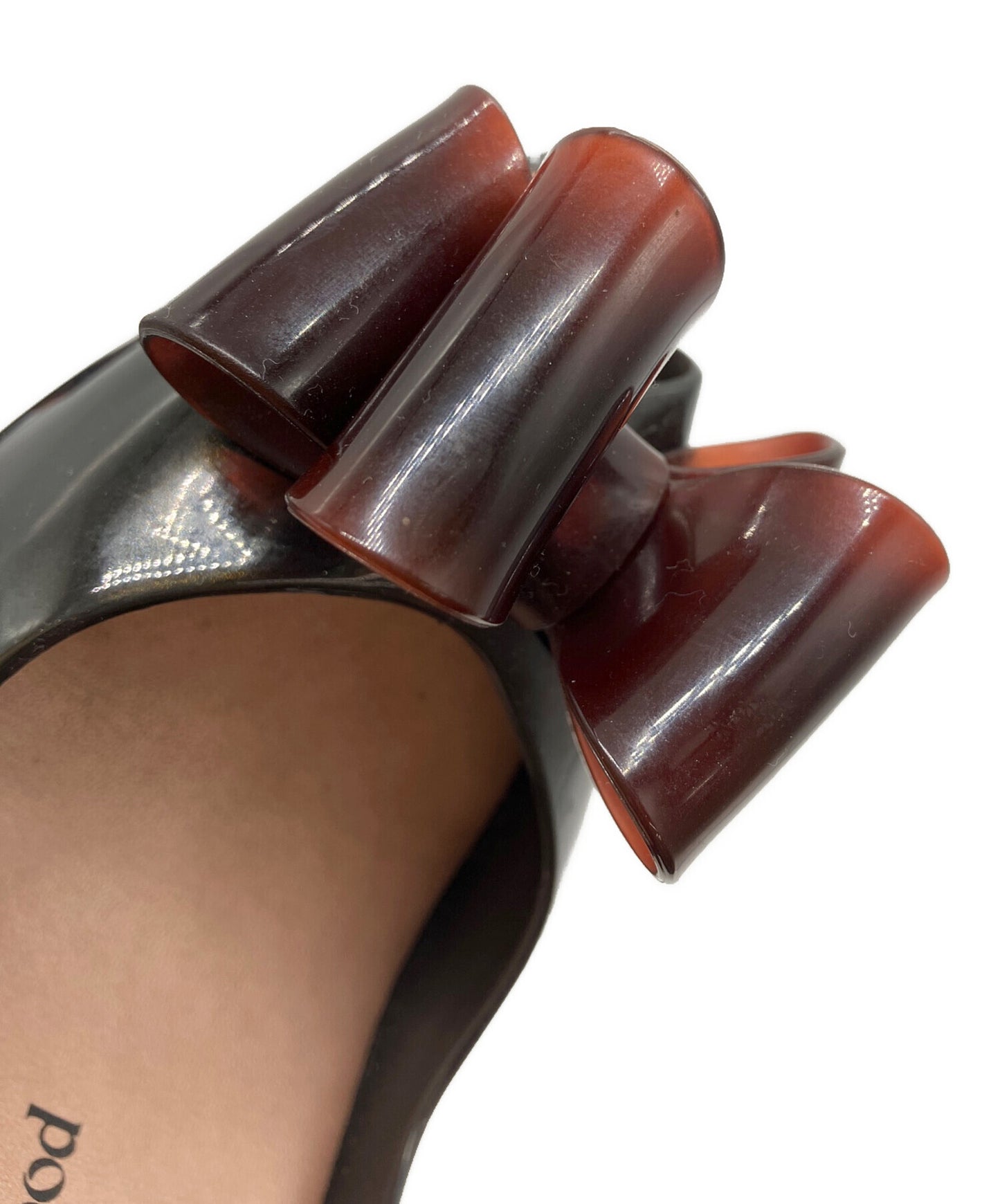 [Pre-owned] Vivienne Westwood ANGLOMANIA Bikkuribon Open-Toe Rubber Pumps / Open-Toe Rubber Pumps / Pumps