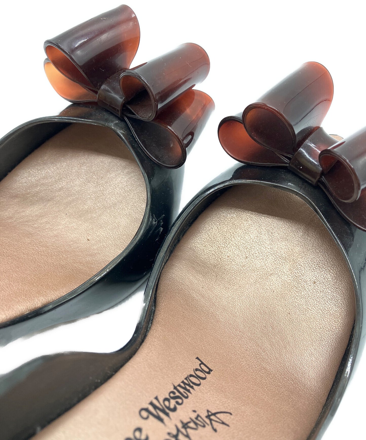 [Pre-owned] Vivienne Westwood ANGLOMANIA Bikkuribon Open-Toe Rubber Pumps / Open-Toe Rubber Pumps / Pumps