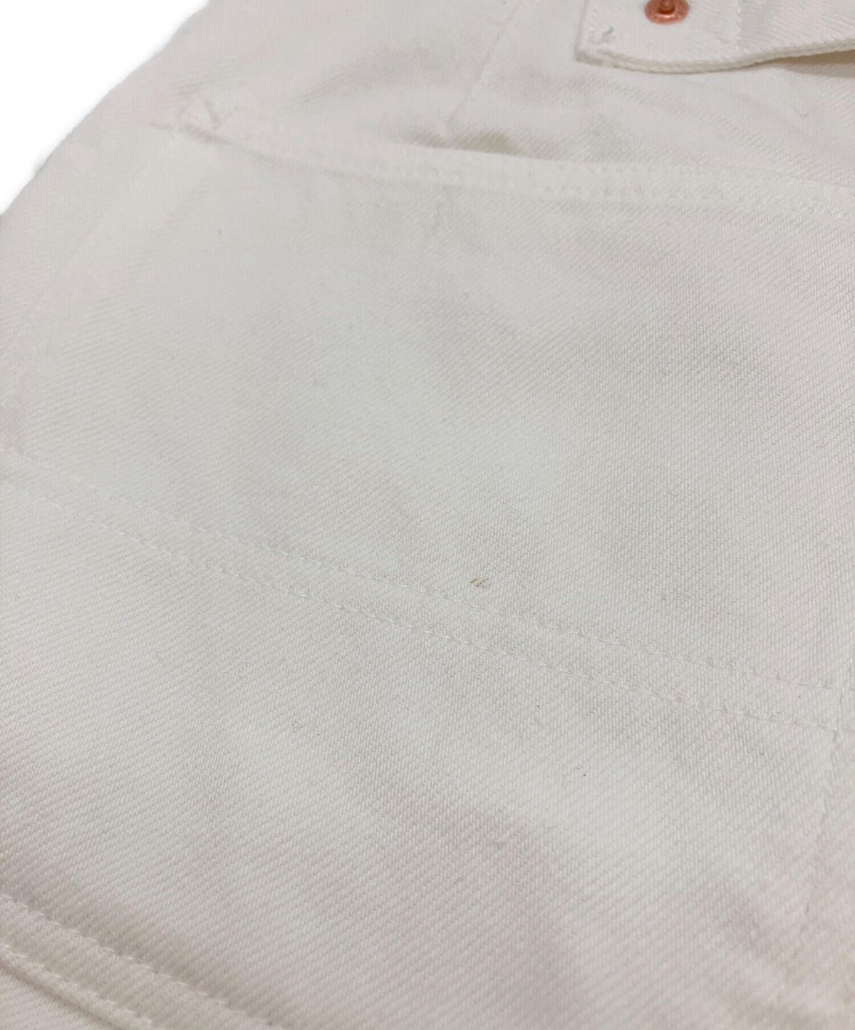 [Pre-owned] JUNYA WATANABE COMME des GARCONS Roll-Up Denim Pants / Denim Pants / White Denim XF-P017
