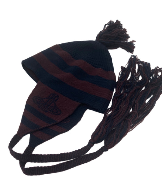 [Pre-owned] Vivienne Westwood Striped wool knit hat