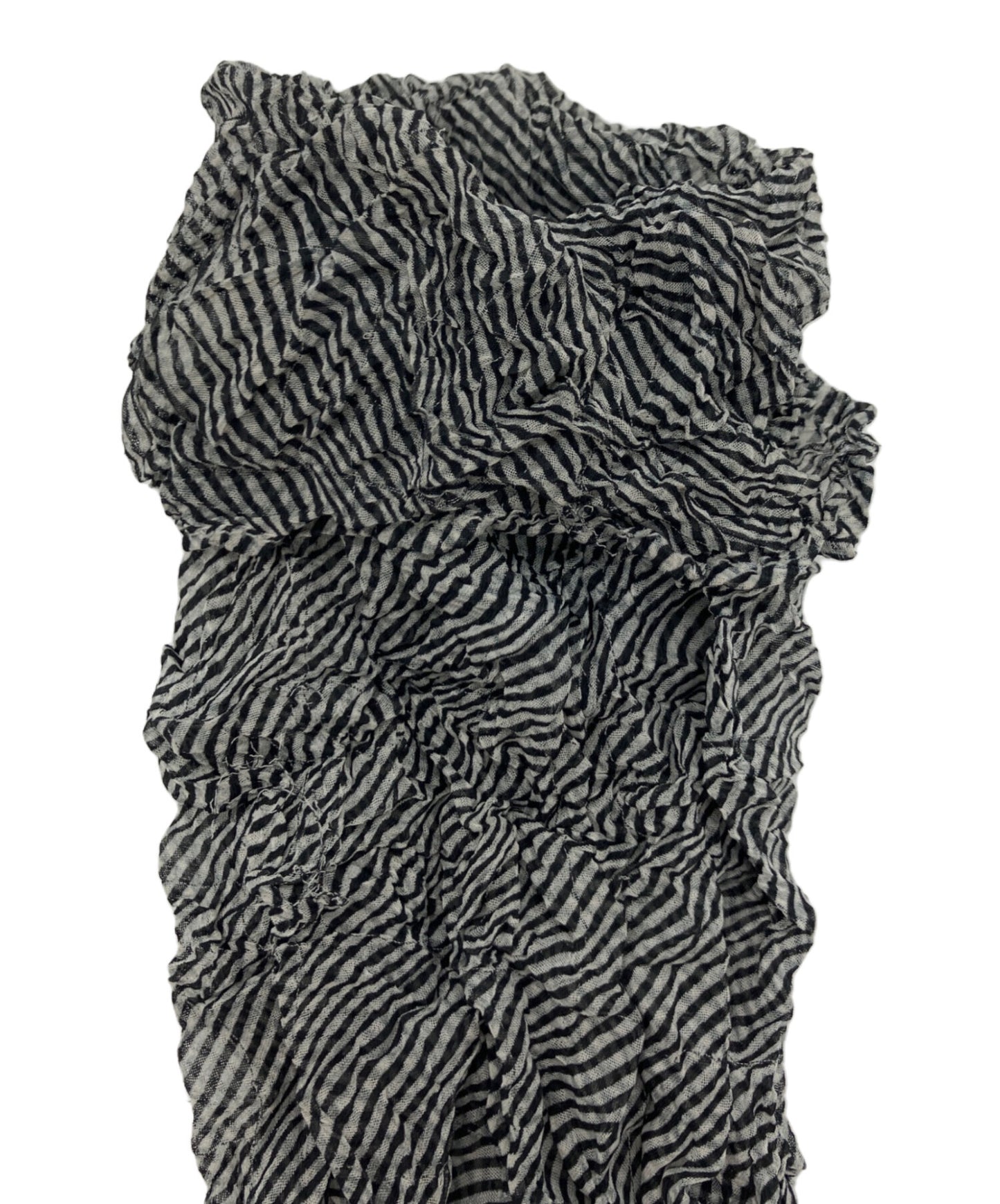 [Pre-owned] ISSEY MIYAKE PERMANENTE Pleated High-Neck T-Shirt PE83-FJ836