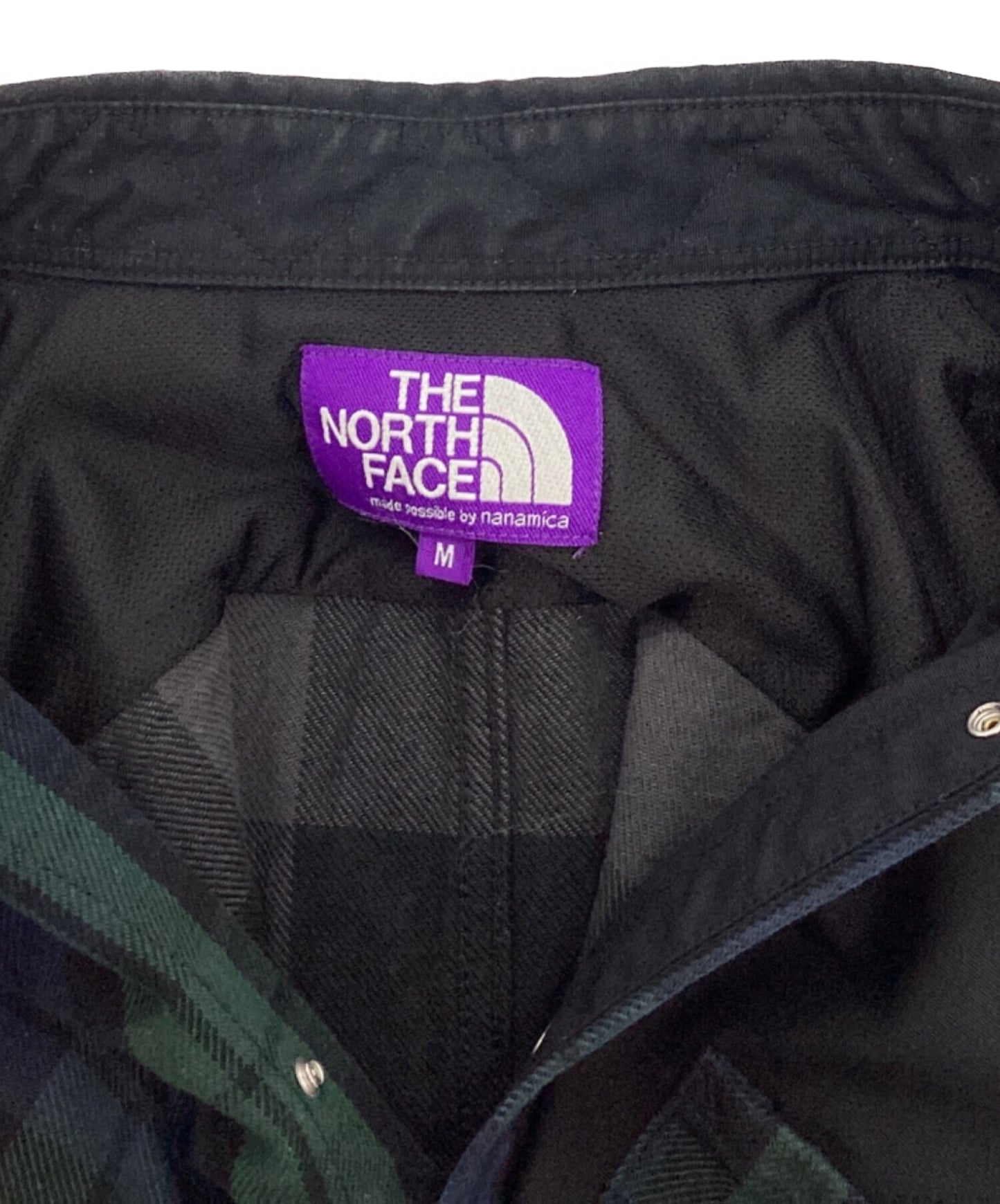 [Pre-owned] THE NORTHFACE PURPLELABEL Plaid Patchwork Shirt/Patchwork Shirt NT3101N