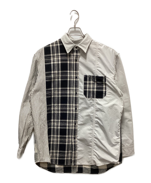 [Pre-owned] THE NORTHFACE PURPLELABEL Plaid Patchwork Shirt/Patchwork Shirt