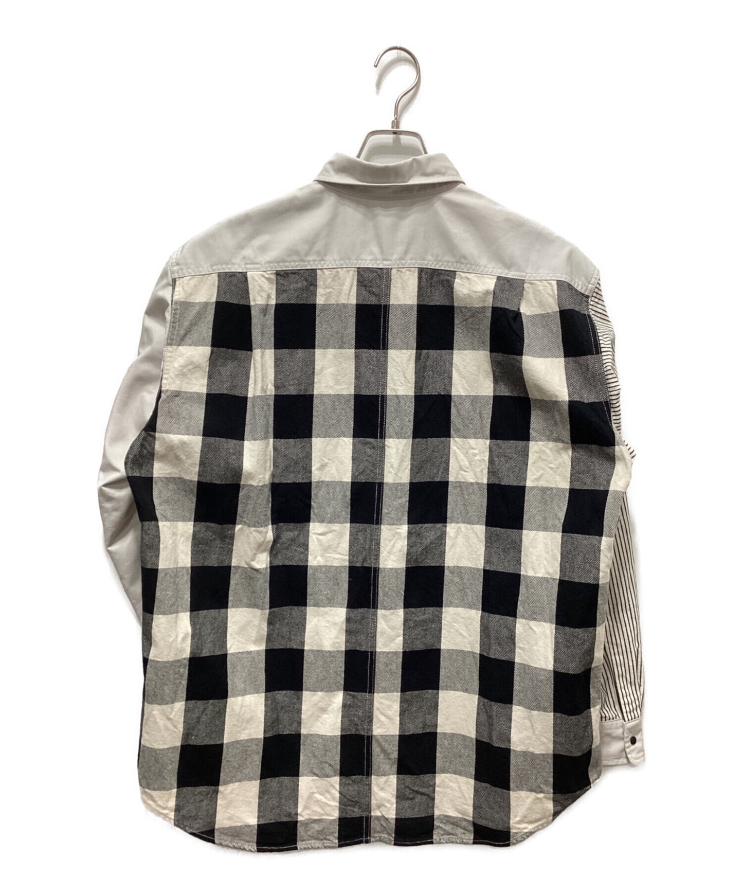 [Pre-owned] THE NORTHFACE PURPLELABEL Plaid Patchwork Shirt/Patchwork Shirt