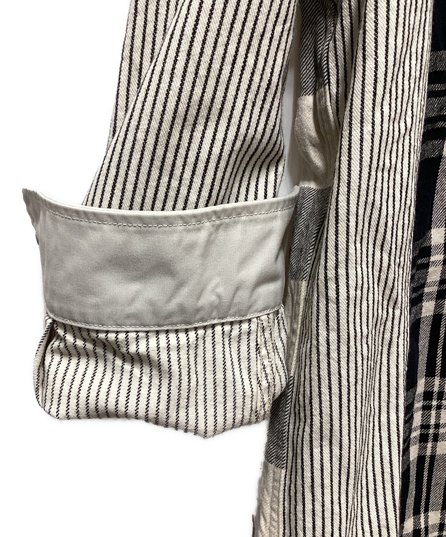 [Pre-owned] THE NORTHFACE PURPLELABEL Plaid Patchwork Shirt/Patchwork Shirt