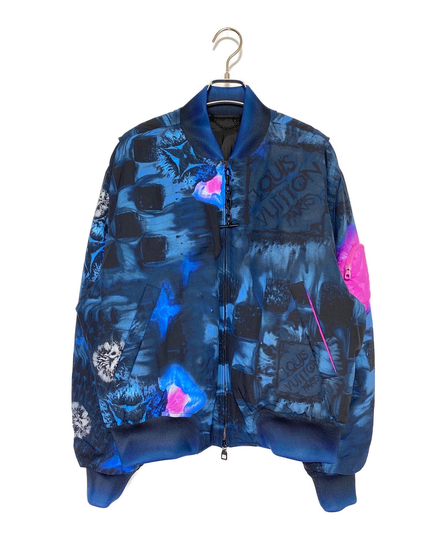 [Pre-owned] LOUIS VUITTON Salt Print Bomber Jacket HLB05EDR2