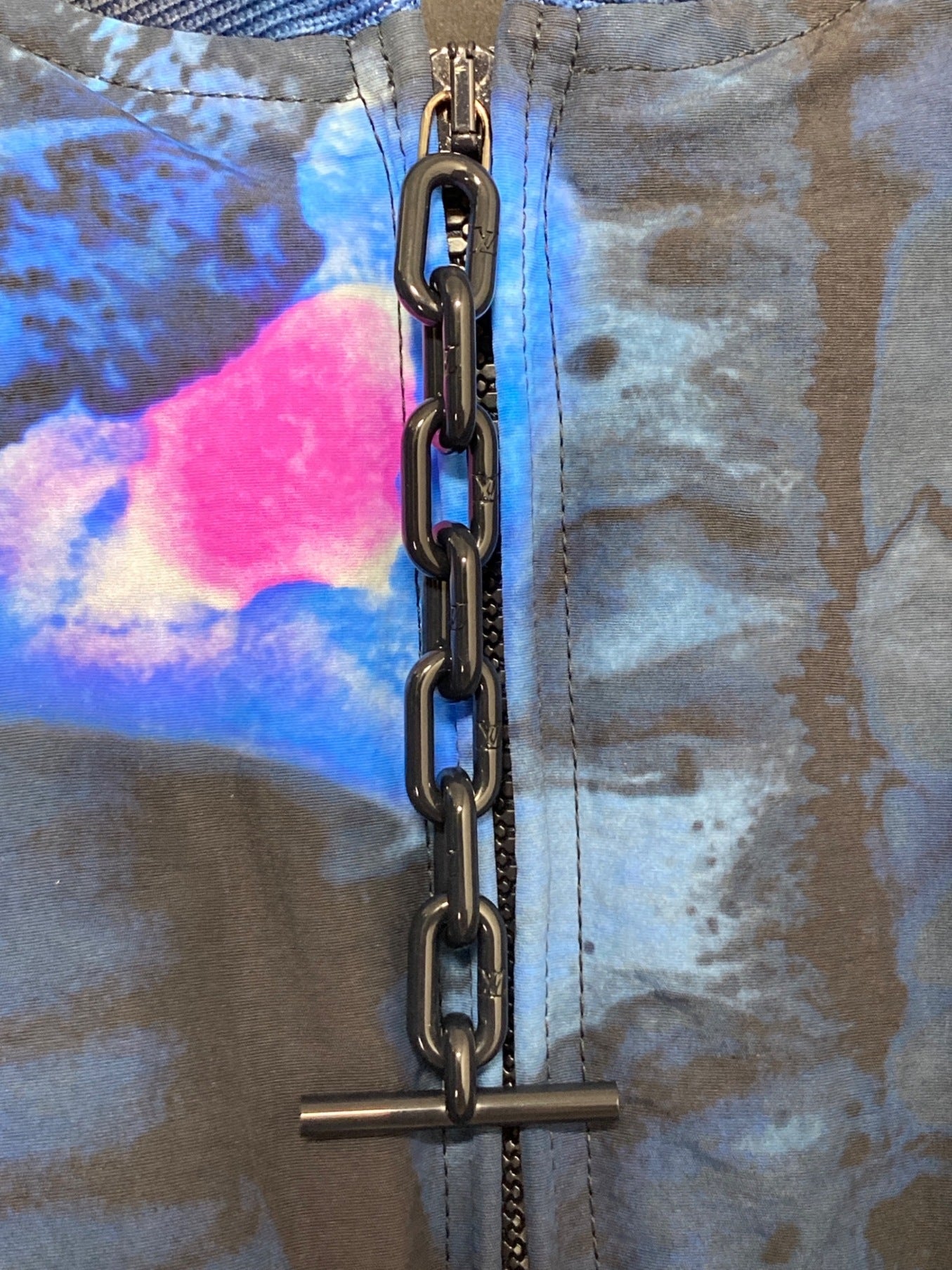 [Pre-owned] LOUIS VUITTON Salt Print Bomber Jacket HLB05EDR2