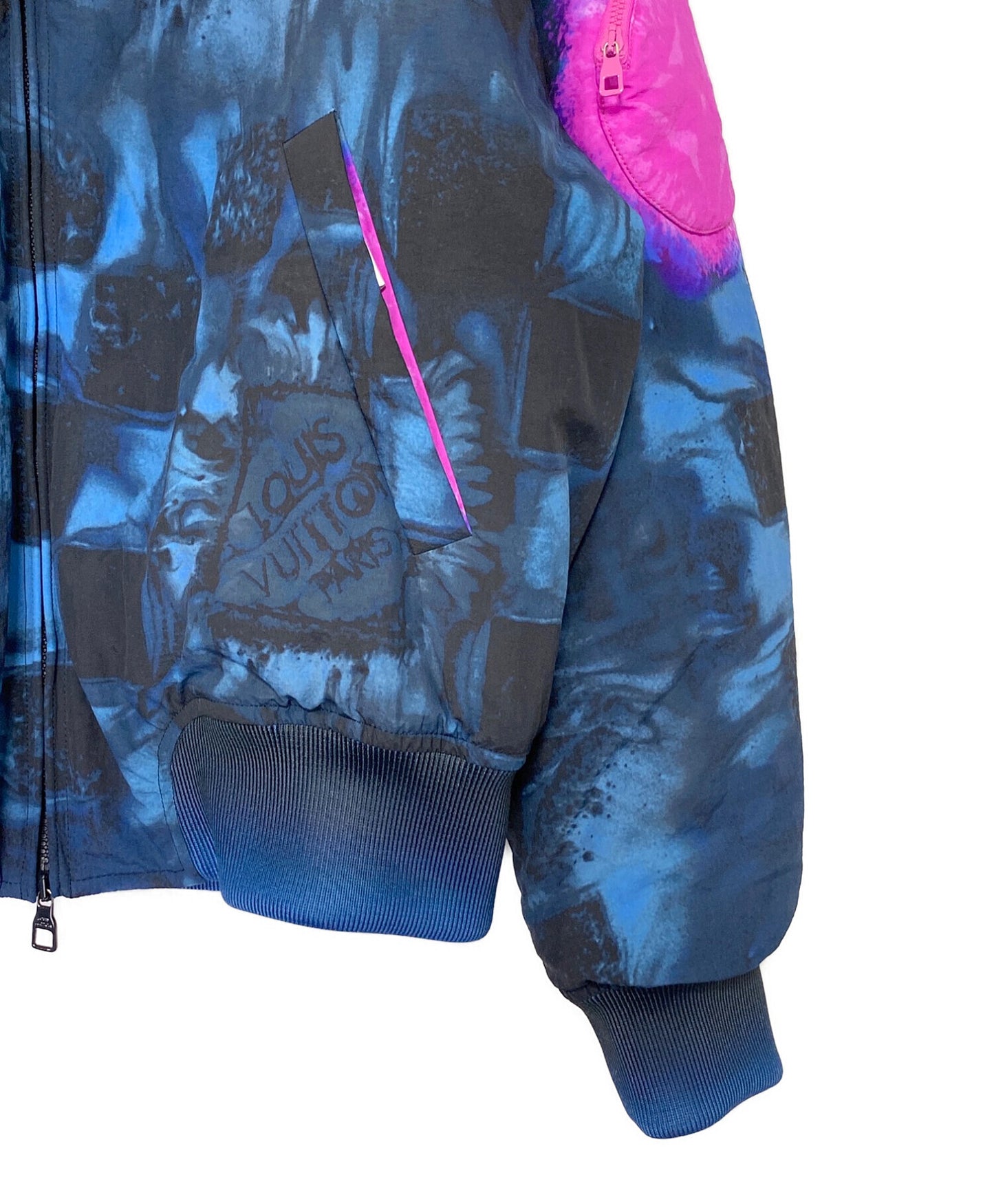 [Pre-owned] LOUIS VUITTON Salt Print Bomber Jacket HLB05EDR2