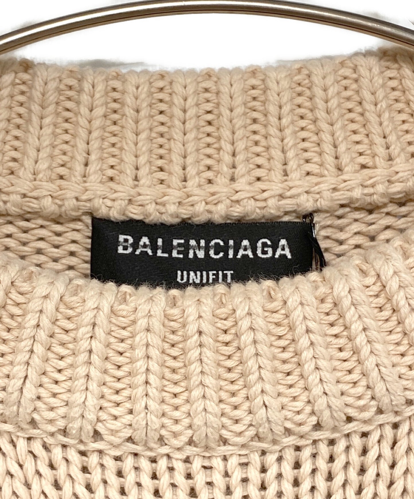 [Pre-owned] BALENCIAGA BB Logo Embroidery Oversized Knit 664369 T3211