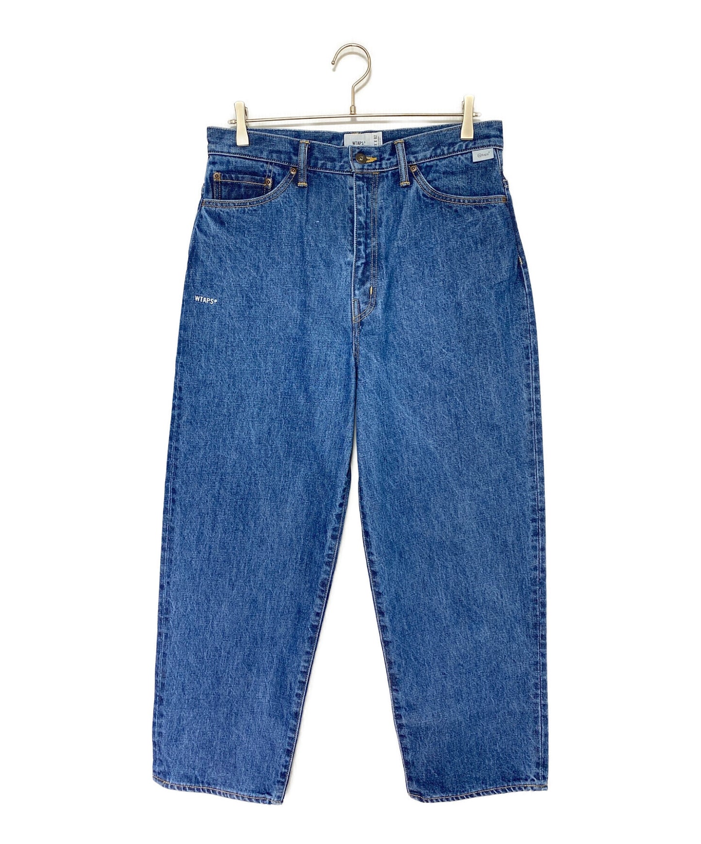 [Pre-owned] WTAPS BLUES STRAIGHT / TROUSERS / COTTON. DENIM. CACTO ( Blue straight trousers cotton denim cacto ) 241wvdt-ptm03