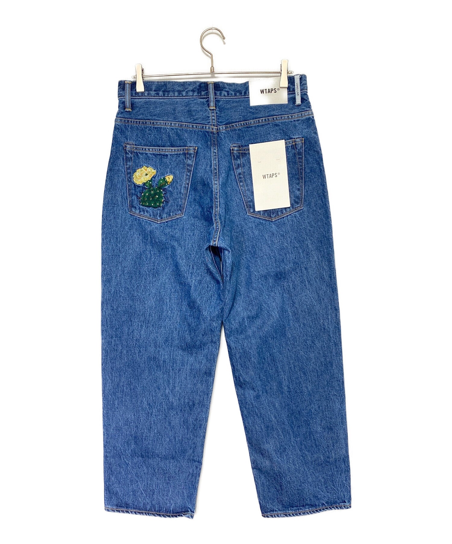 [Pre-owned] WTAPS BLUES STRAIGHT / TROUSERS / COTTON. DENIM. CACTO ( Blue  straight trousers cotton denim cacto ) 241wvdt-ptm03