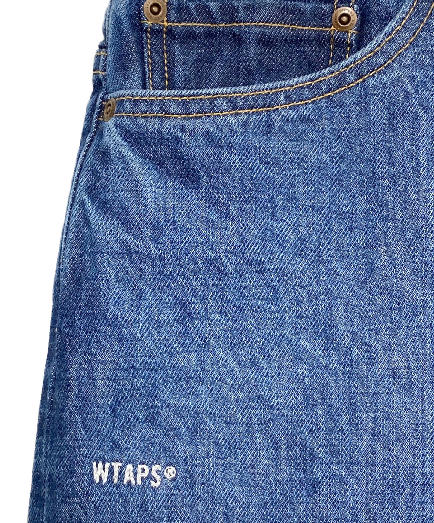 [Pre-owned] WTAPS BLUES STRAIGHT / TROUSERS / COTTON. DENIM. CACTO ( Blue straight trousers cotton denim cacto ) 241wvdt-ptm03