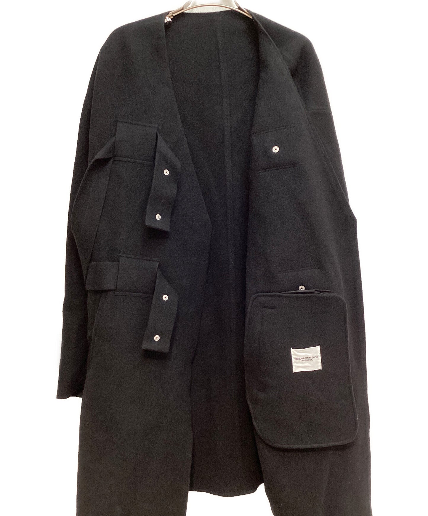 [Pre-owned] TAKAHIROMIYASHITA TheSoloIst. collarless balloon silhouette strapped coat sj.0020bAW20