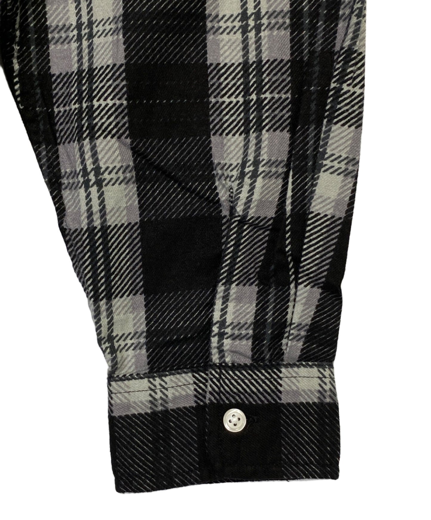 [Pre-owned] SUPREME Printed Hooded Flannel Shirt