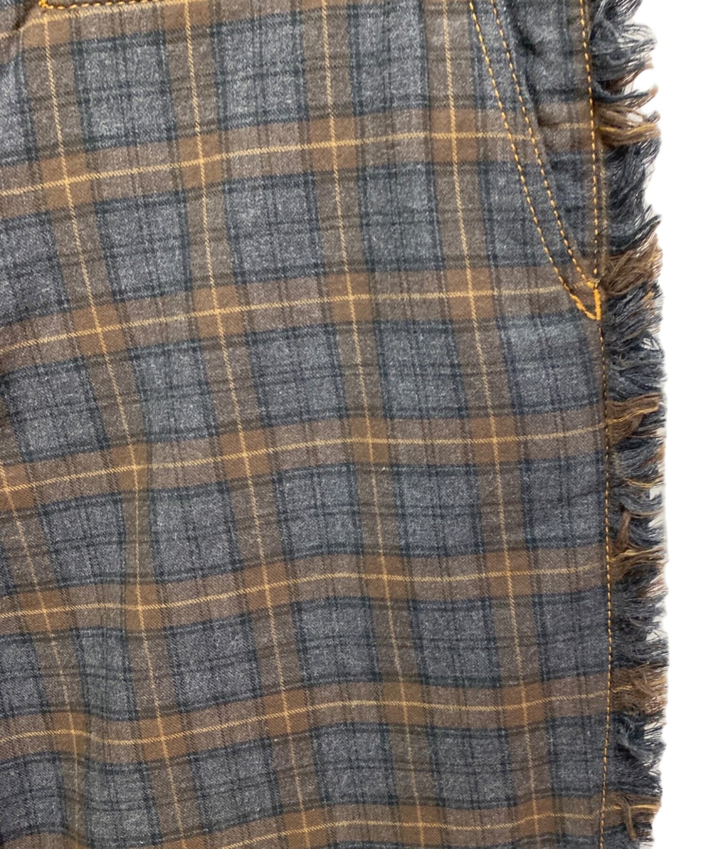 [Pre-owned] LOEWE FISHERMAN CHECK PATCH JEAN H2292430IB